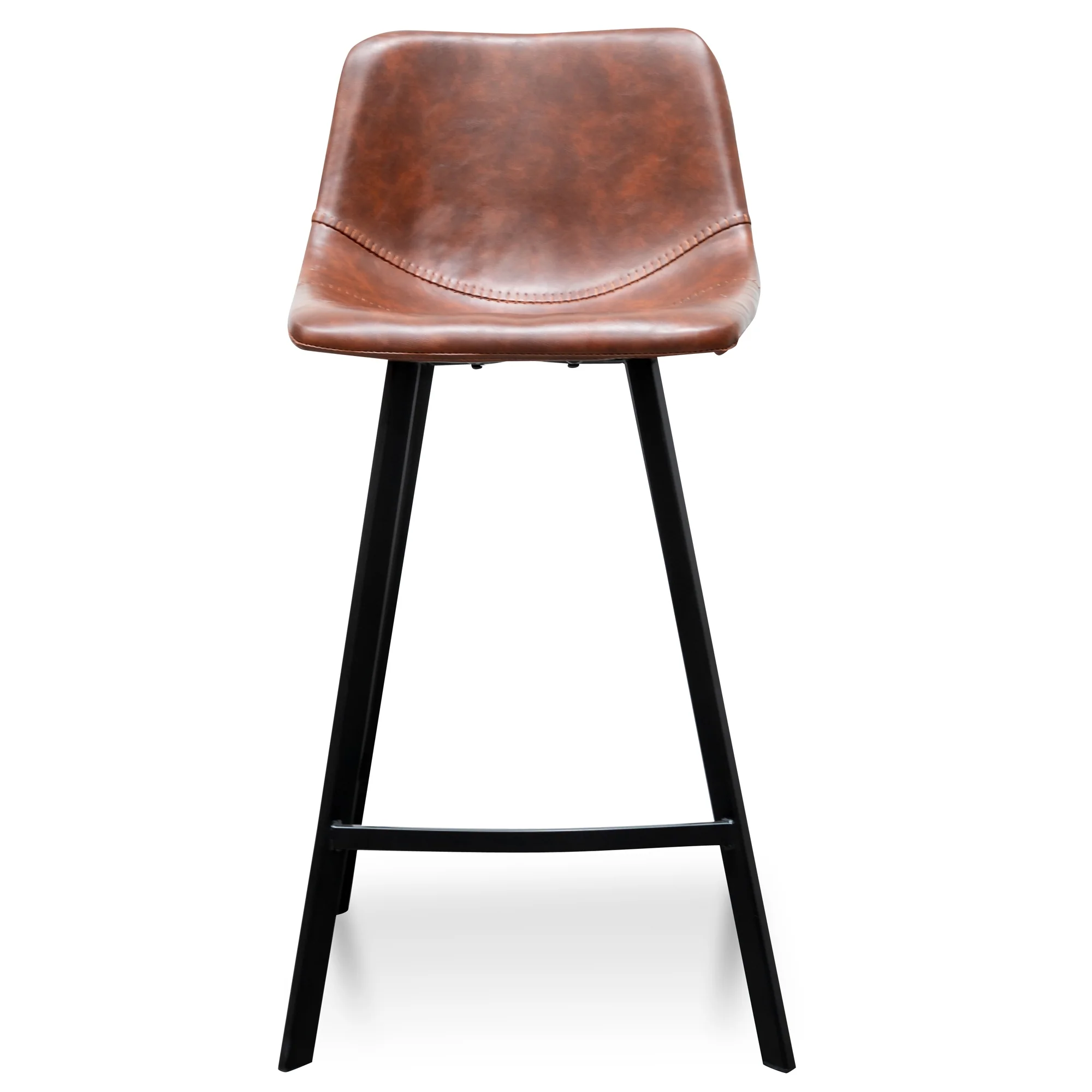 Ex Display - CBS2749-SE 65cm Bar Stool - Cinnamon Brown PU Leather - Image 2
