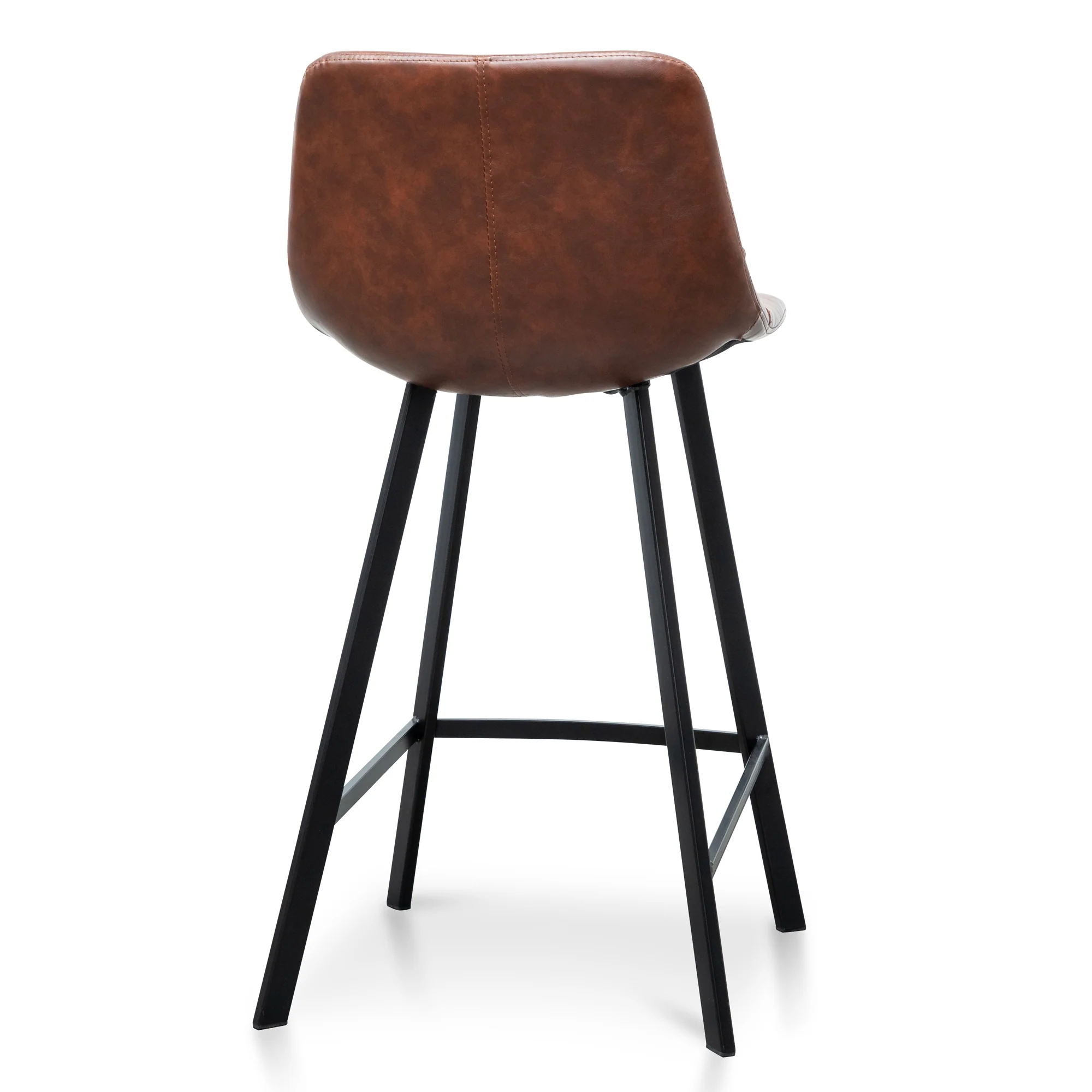Ex Display - CBS2749-SE 65cm Bar Stool - Cinnamon Brown PU Leather - Image 7