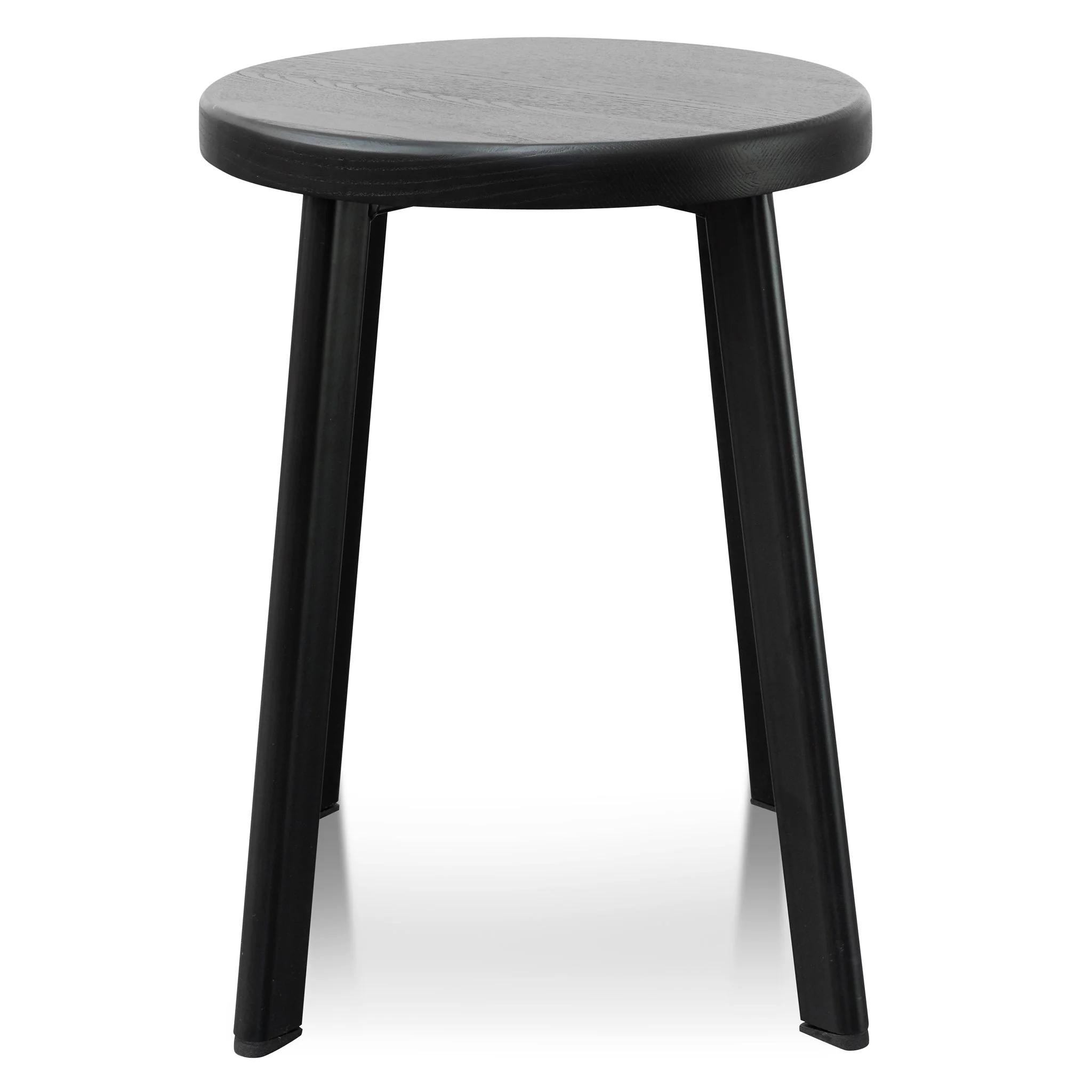 CBS2941-NH 46cm Wooden Seat Low Stool - Full Black (Set of 2) - Image 3