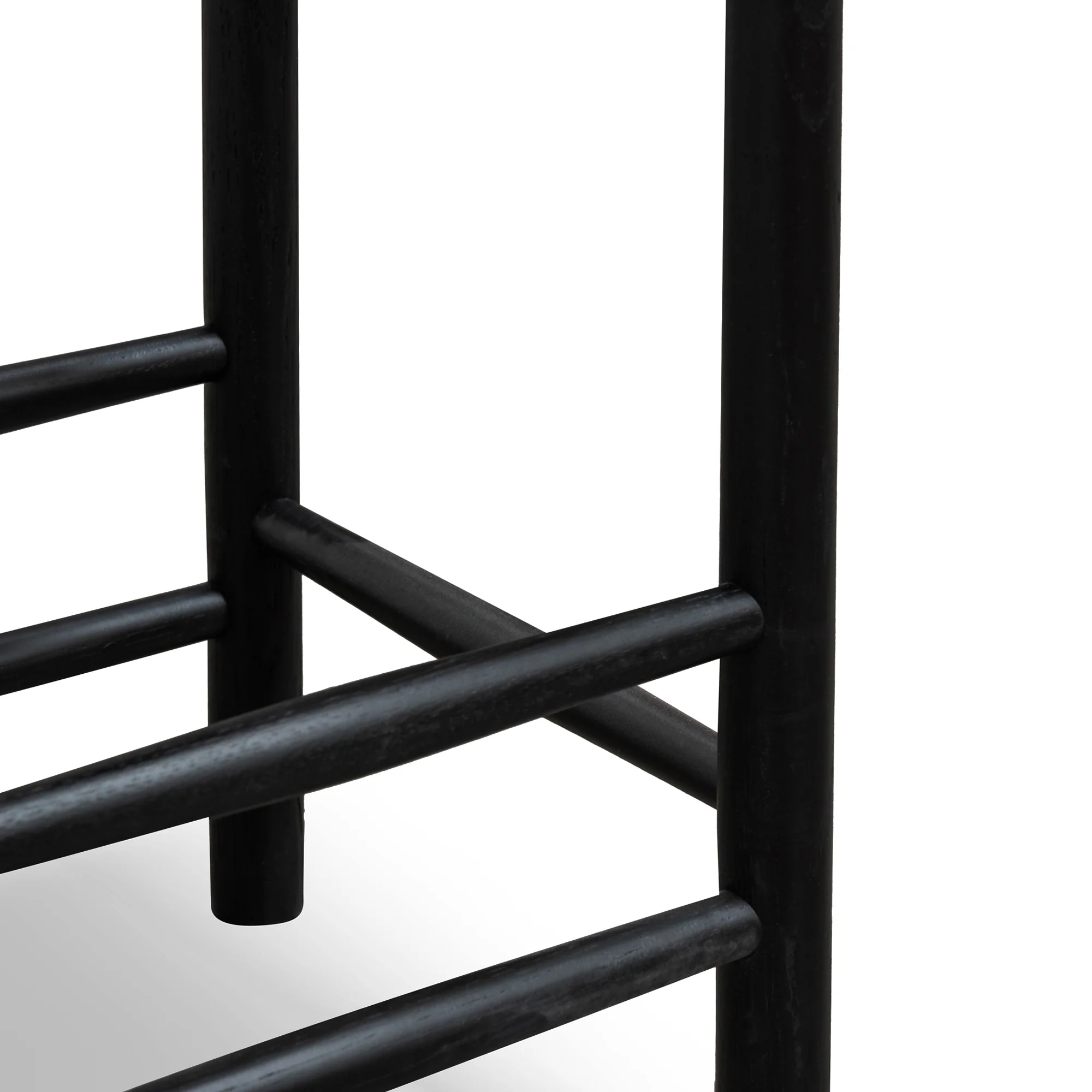 CBS2978-OW 65cm Oak Bar Stool - Black - Image 6