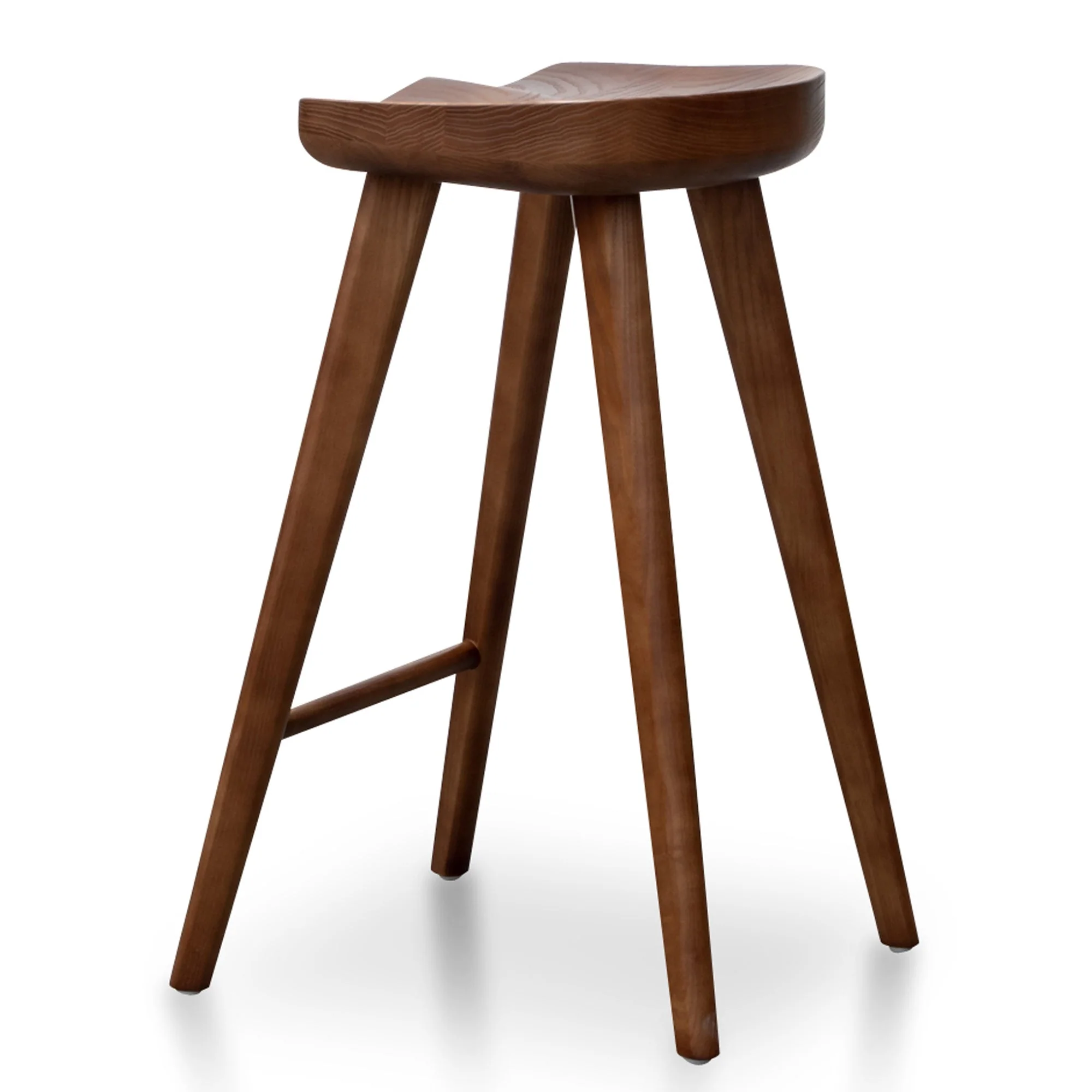 CBS2983-SU 65cm Wooden Bar stool - Walnut (Set of 2) - Image 3