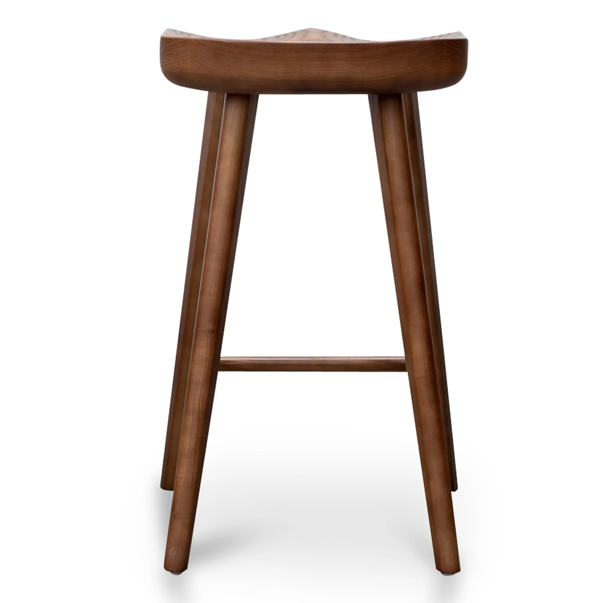 CBS2983-SU 65cm Wooden Bar stool - Walnut (Set of 2) - Image 5
