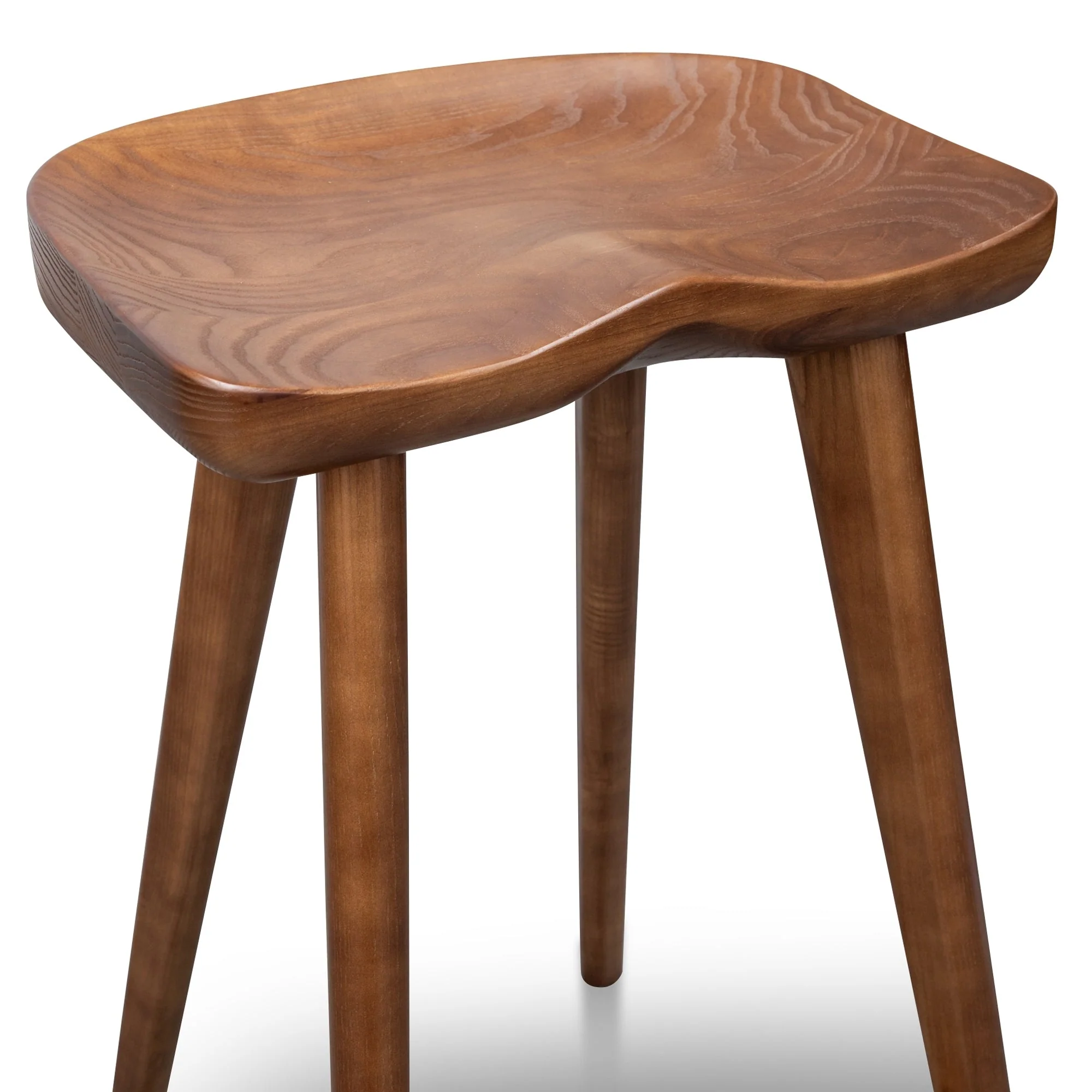 CBS2983-SU 65cm Wooden Bar stool - Walnut (Set of 2) - Image 6
