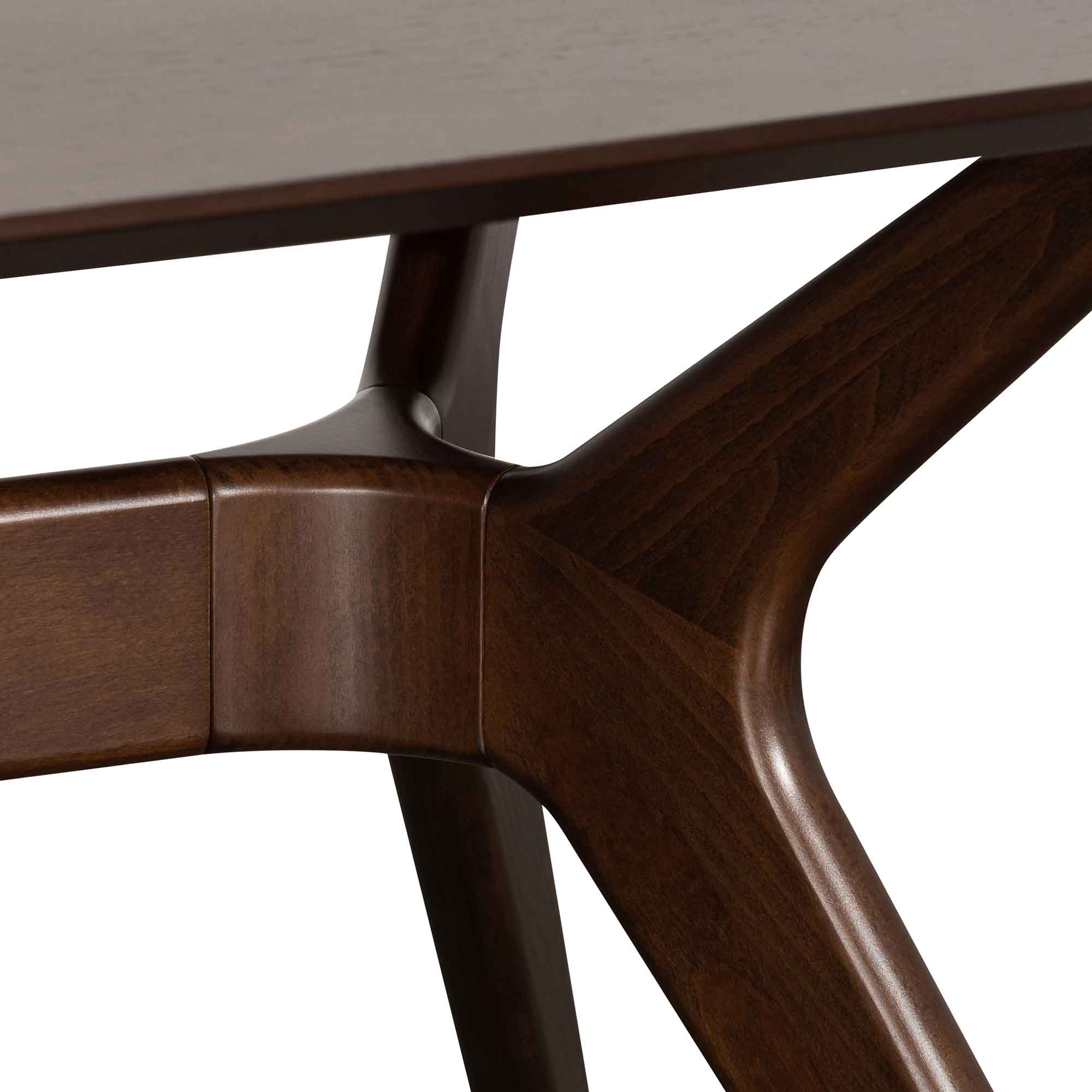 CDT6497-VN 1.85m Dining Table - Walnut - Image 5