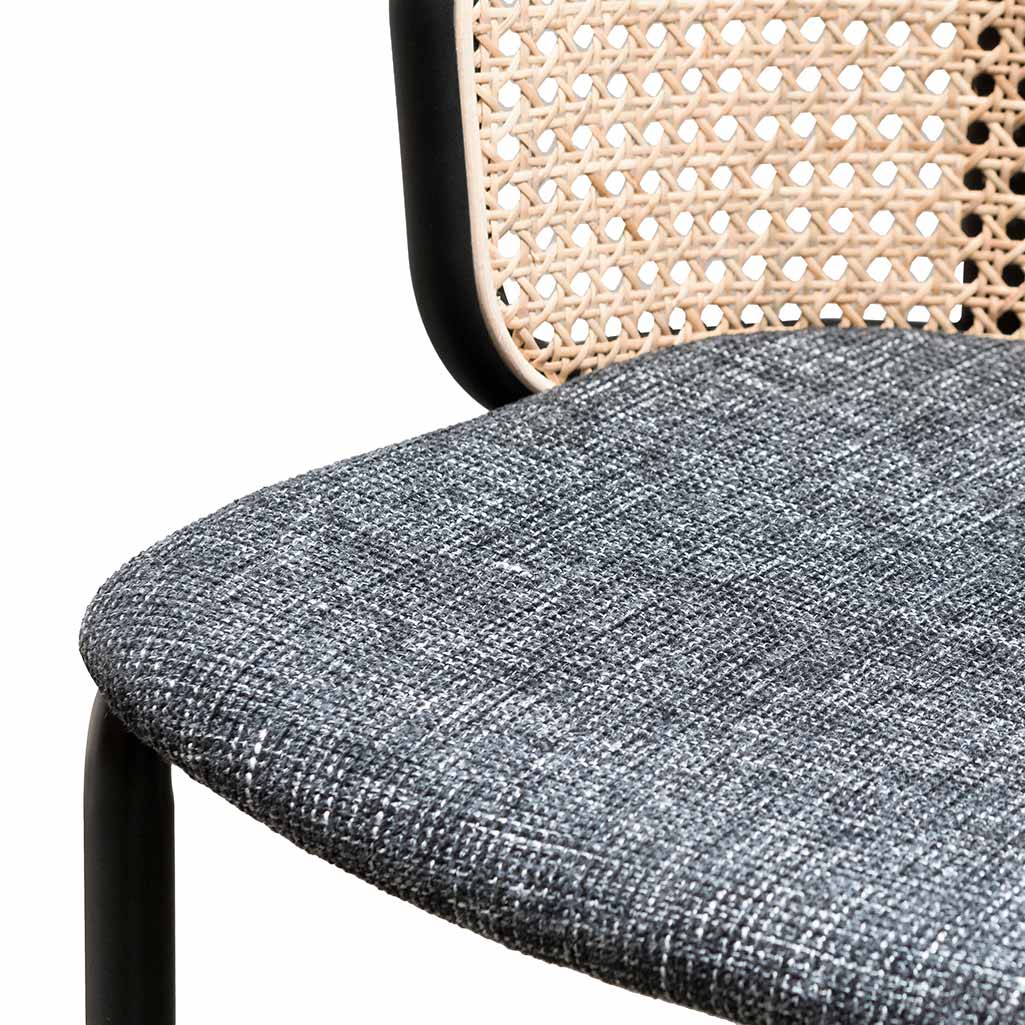 CBS6766-SD 75cm Fabric Bar Stool - Black Legs - Image 9