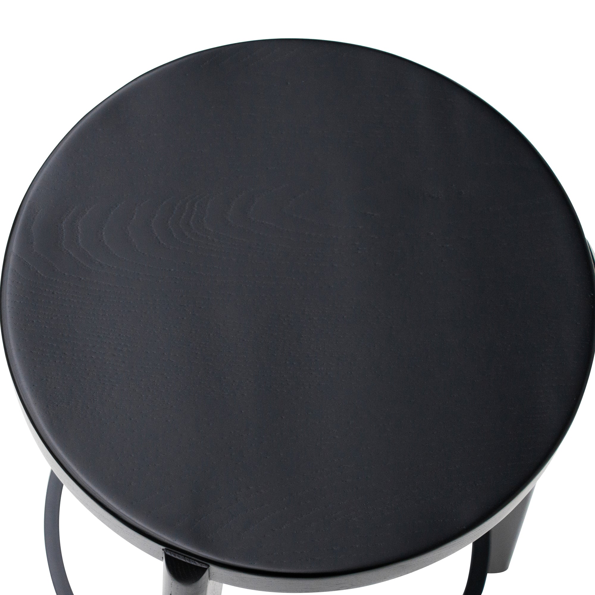 CBS8163-SU 65cm Solid wood Bar Stool - Full Black - Last one - Image 3