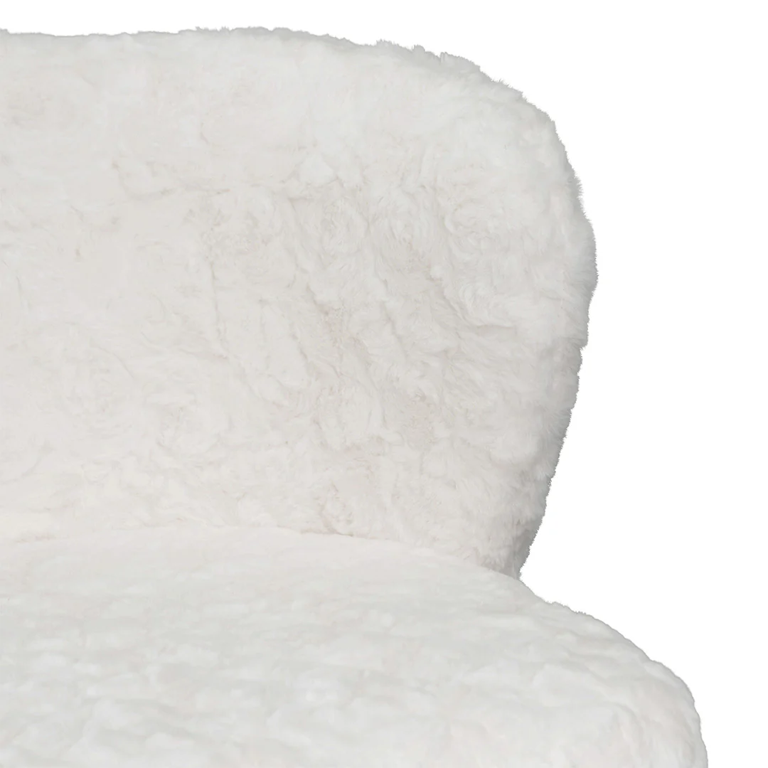 CBS8211-FH 65cm Fabric Bar Stool - Cloud Fur (Set of 2) - Image 4