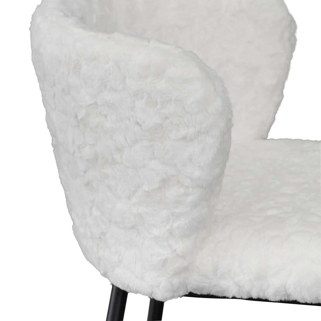 CBS8211-FH 65cm Fabric Bar Stool - Cloud Fur (Set of 2) - Image 7