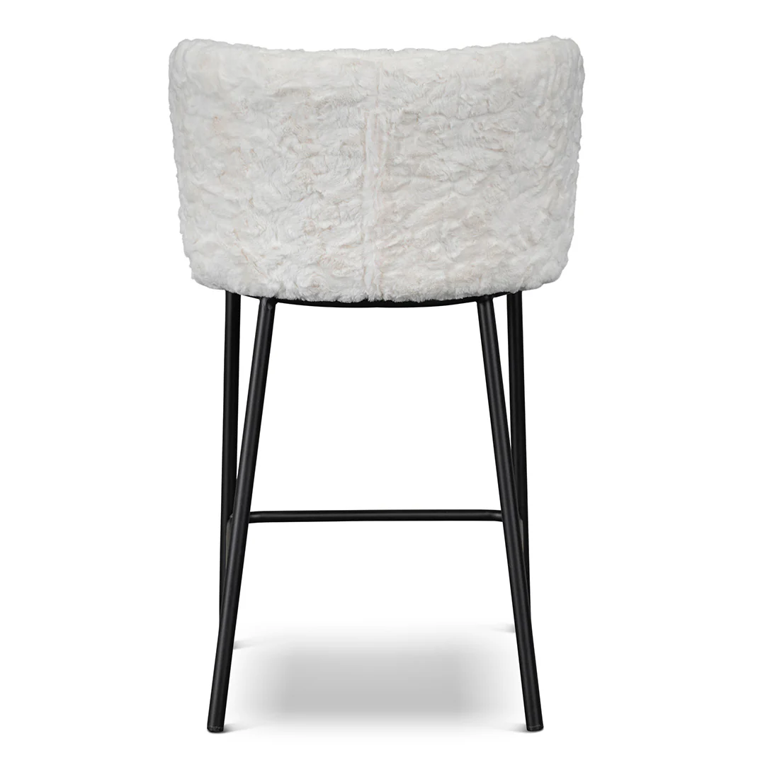 CBS8211-FH 65cm Fabric Bar Stool - Cloud Fur (Set of 2) - Image 9