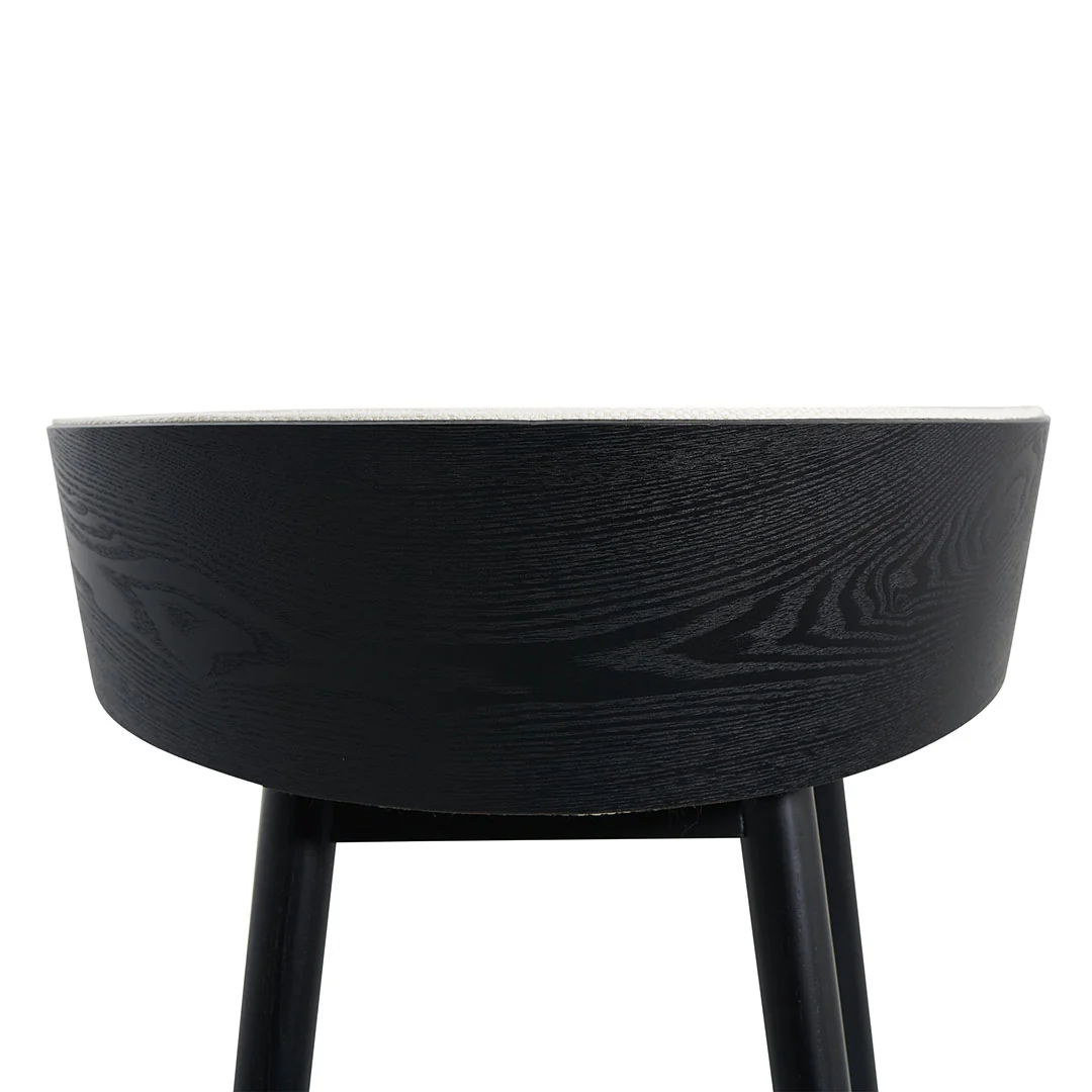 CBS8248-DR 65cm Black Bar Stool - Beige - Image 10