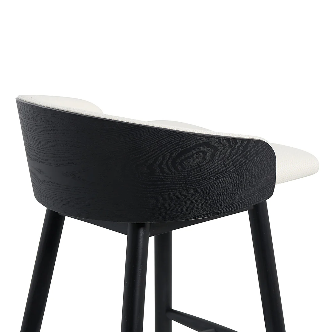 CBS8248-DR 65cm Black Bar Stool - Beige - Image 11