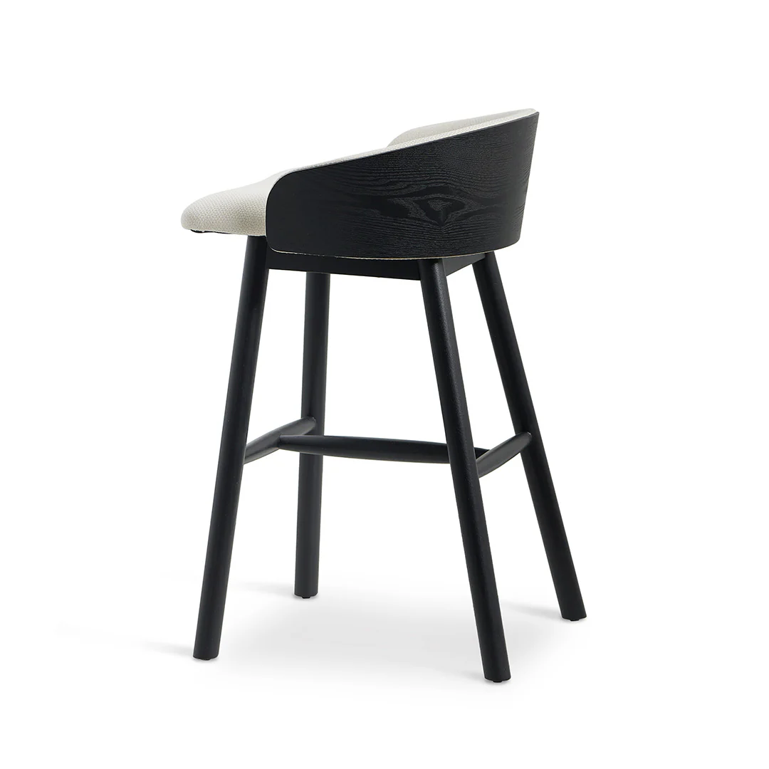 CBS8248-DR 65cm Black Bar Stool - Beige - Image 8