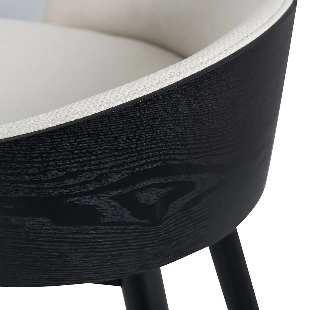 CBS8248-DR 65cm Black Bar Stool - Beige - Image 9