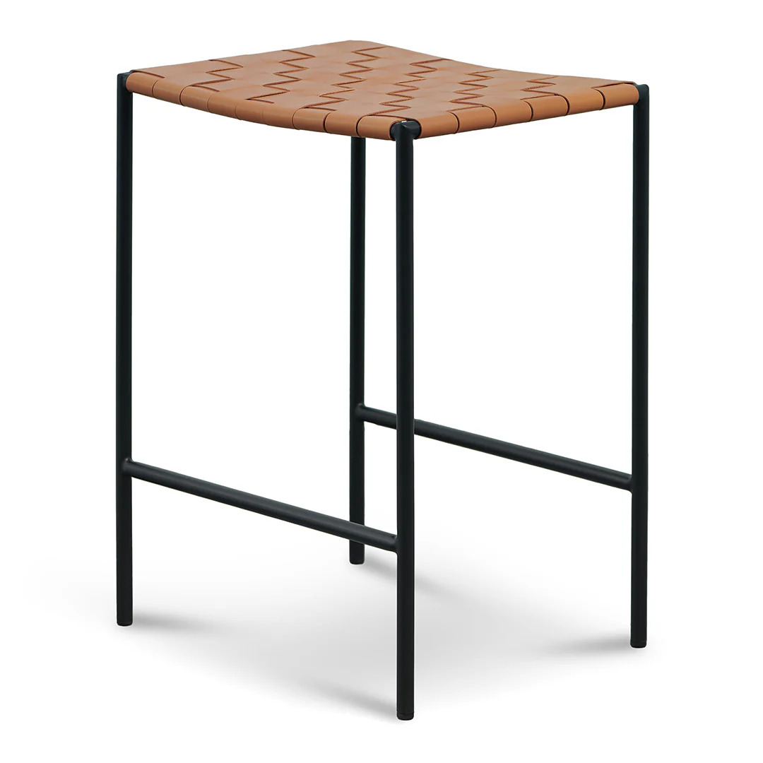 CBS8347-SU Black Frame Bar stool - Tan (Set of 2) - Image 4