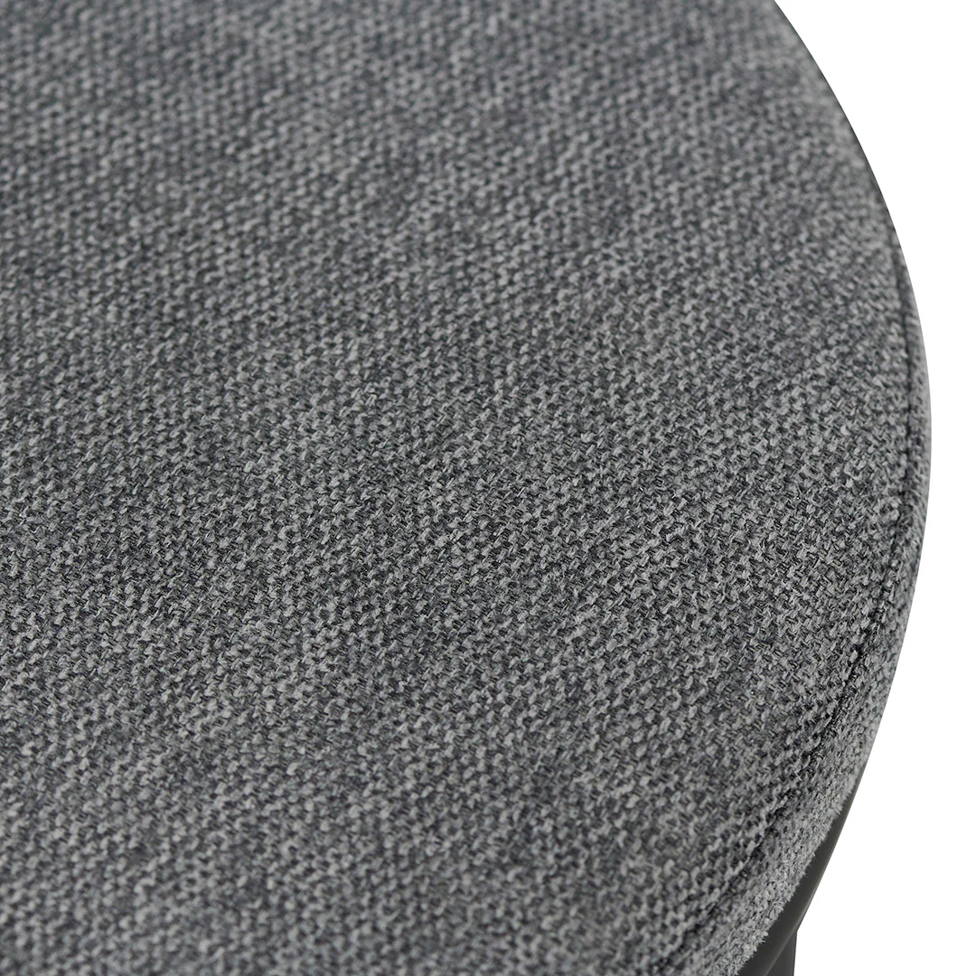 CBS8457-FH 63cm Fabric Bar Stool - Charcoal Grey (Set of 2) - Image 8