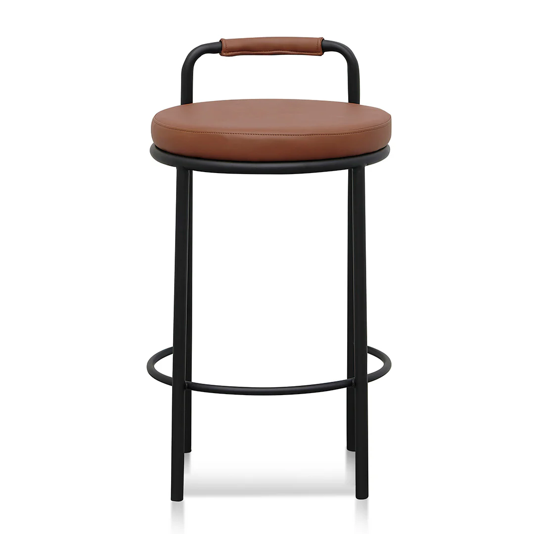 CBS8462-FHx2 65cm Bar Stool - Brown (Set of 2) - Image 3
