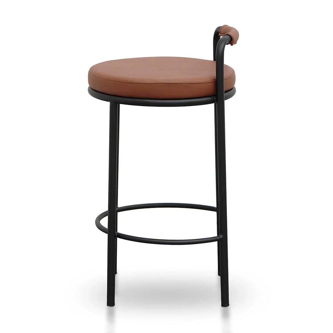 CBS8462-FHx2 65cm Bar Stool - Brown (Set of 2) - Image 6