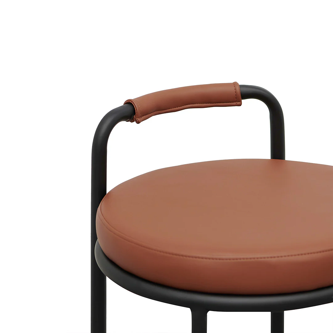 CBS8462-FHx2 65cm Bar Stool - Brown (Set of 2) - Image 7