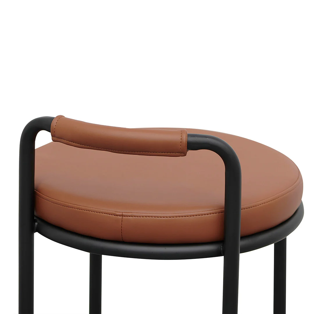 CBS8462-FHx2 65cm Bar Stool - Brown (Set of 2) - Image 9
