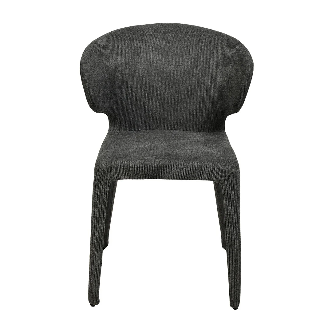 CDC8463-FH Fabric Dining Chair - Charcoal Grey (Set of 2) - Image 3