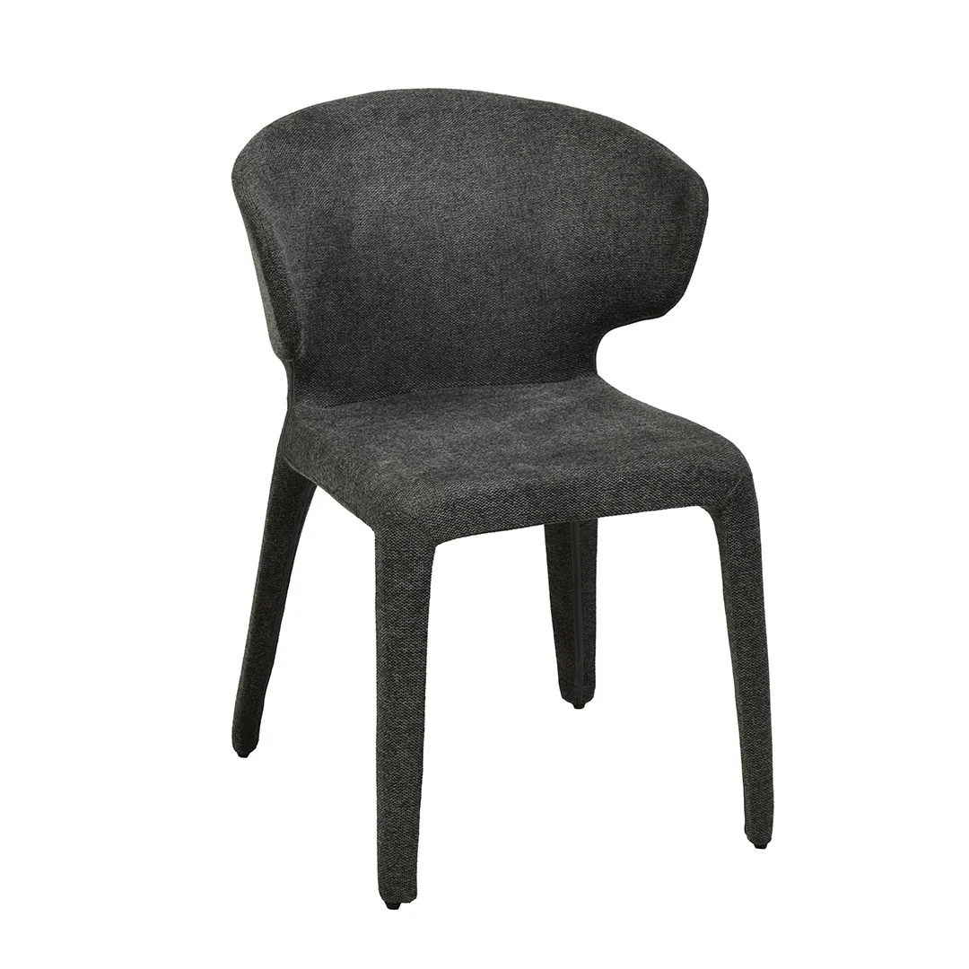 CDC8463-FH Fabric Dining Chair - Charcoal Grey (Set of 2) - Image 4