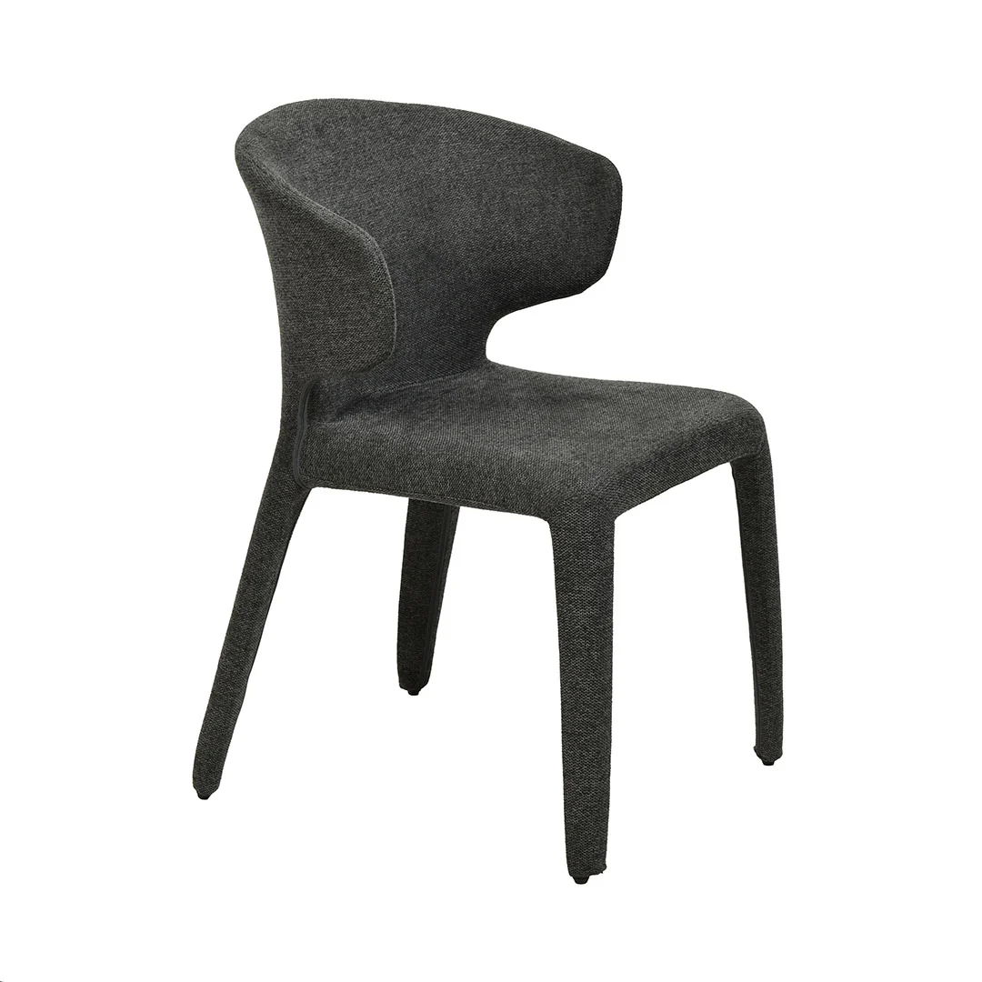 CDC8463-FH Fabric Dining Chair - Charcoal Grey (Set of 2) - Image 5