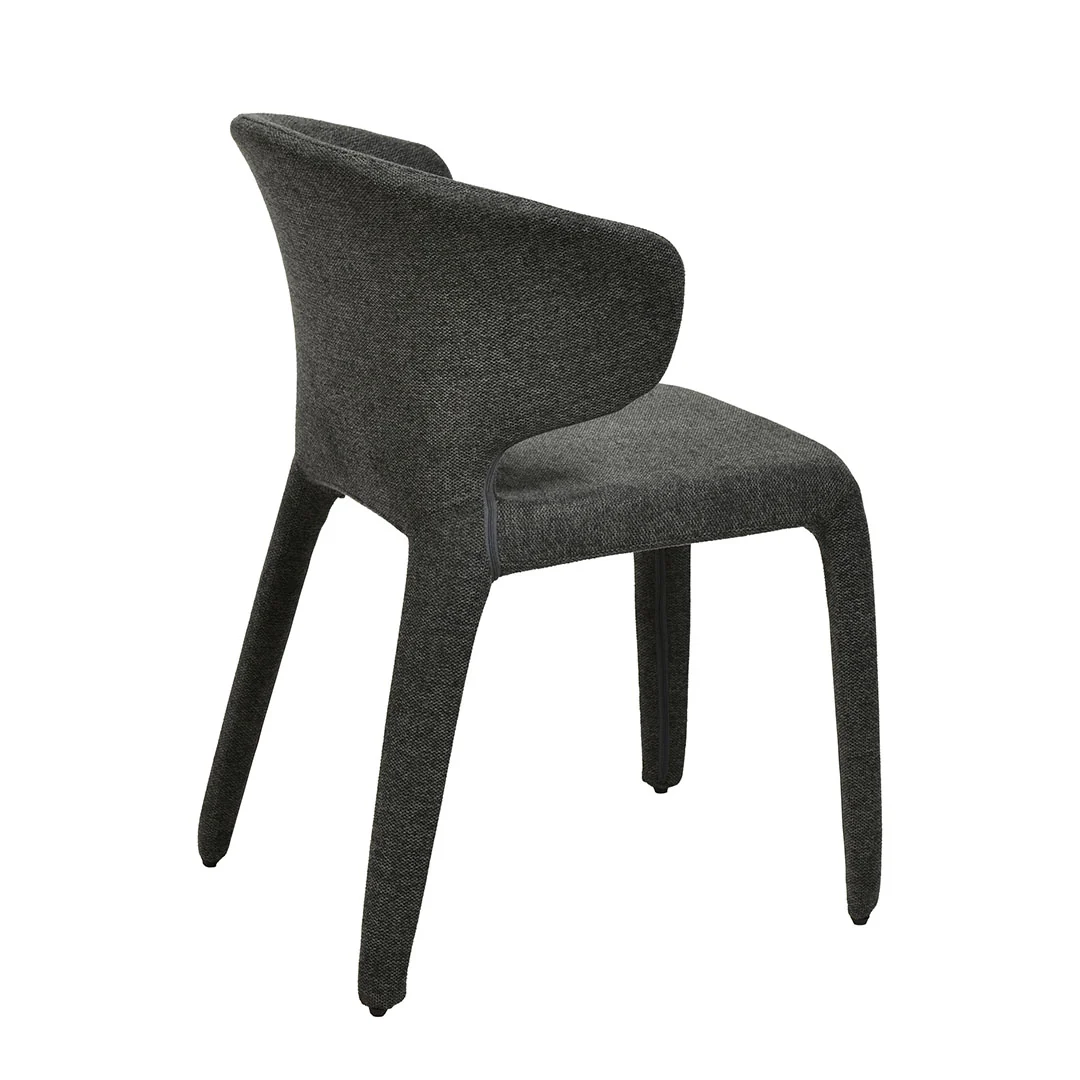 CDC8463-FH Fabric Dining Chair - Charcoal Grey (Set of 2) - Image 7