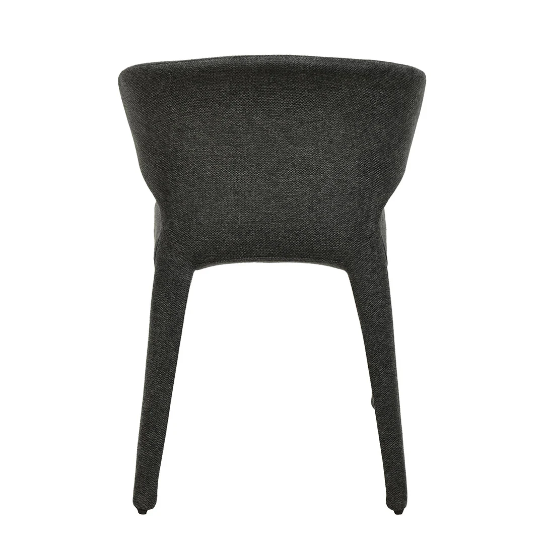 CDC8463-FH Fabric Dining Chair - Charcoal Grey (Set of 2) - Image 8