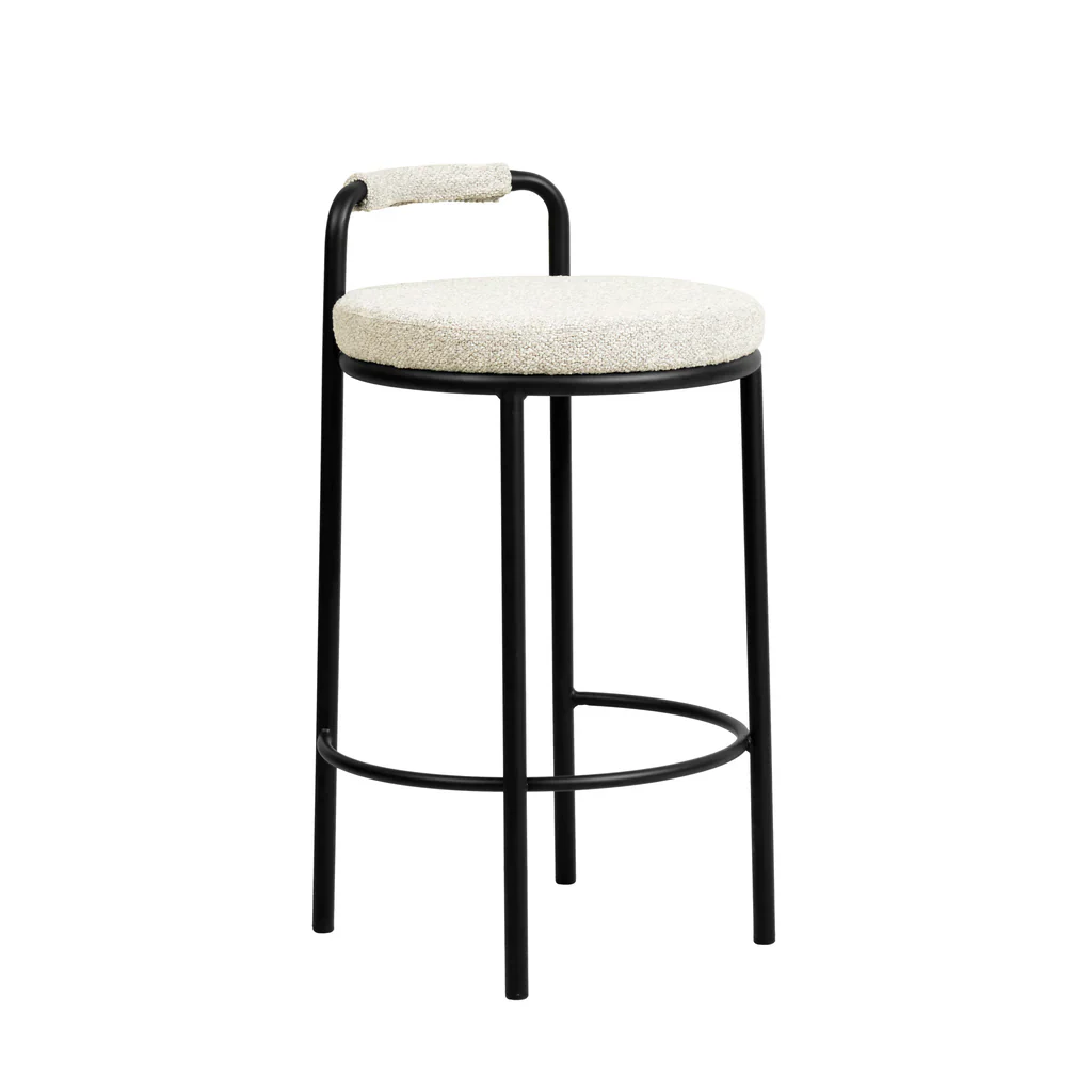 CBS8598-FHx2 65cm Bar Stool - Clay Grey (Set of 2) - Image 2