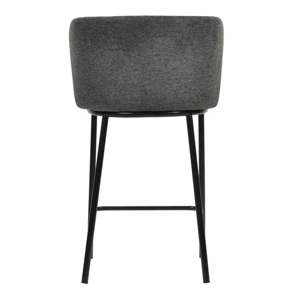 CBS8601-FHx2 65cm Bar Stool - Charcoal Grey (Set of 2) - Image 5