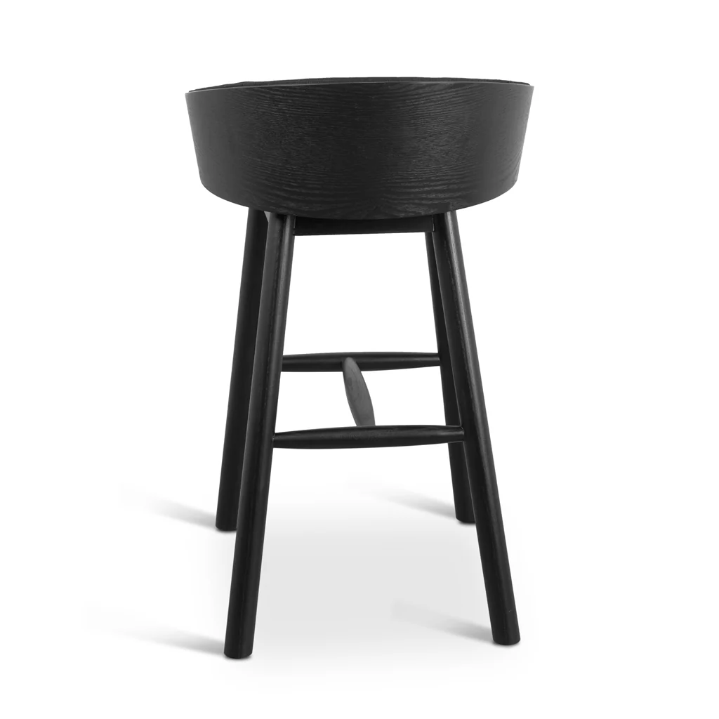 CBS8687-DR 65cm Bar Stool - Full Black - Image 5