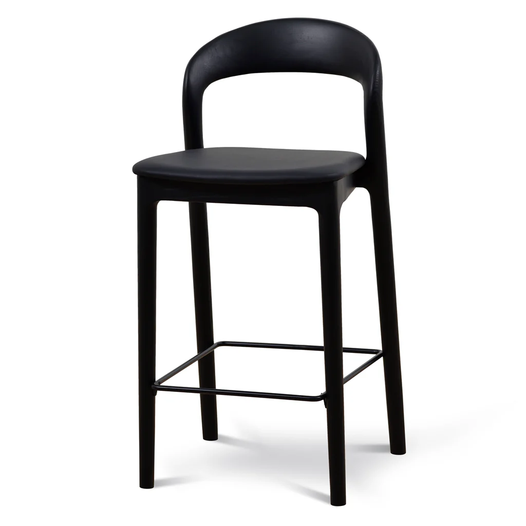 CBS8814-SD 65cm Bar Stool - Full Black (Set of 2) - Image 4