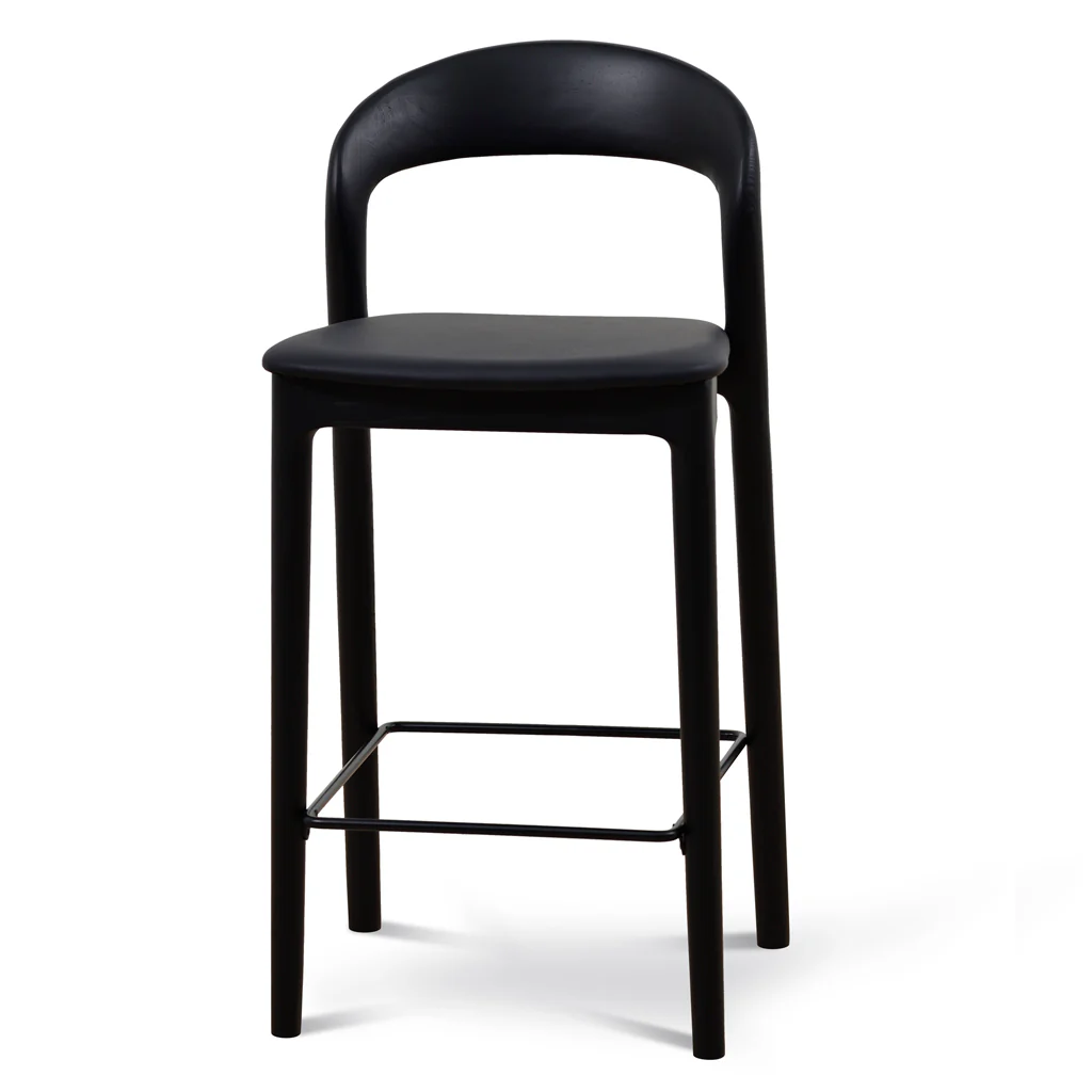 CBS8814-SD 65cm Bar Stool - Full Black (Set of 2) - Image 5