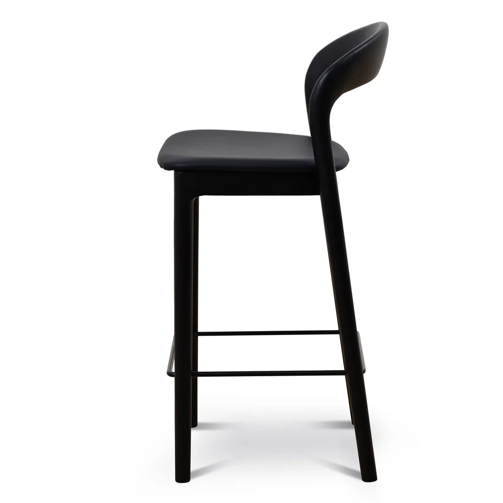 CBS8814-SD 65cm Bar Stool - Full Black (Set of 2) - Image 6