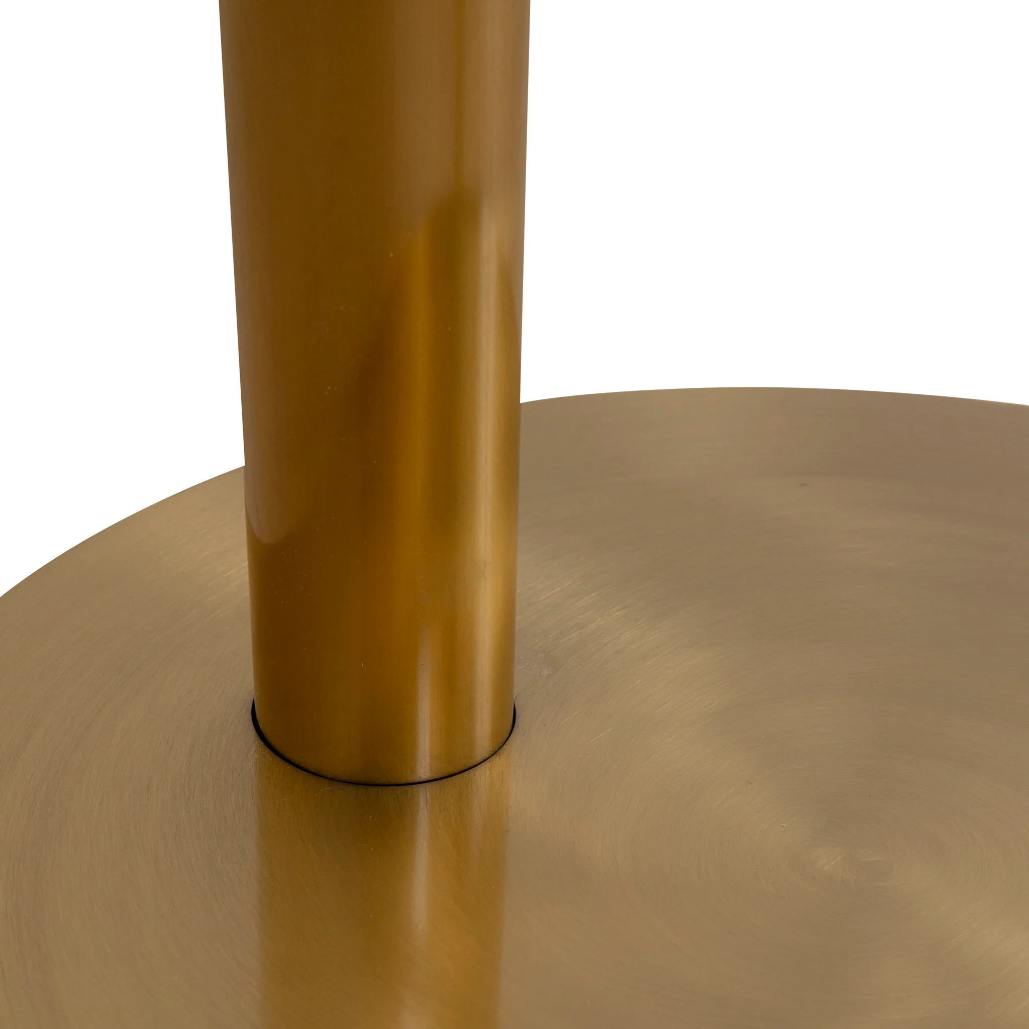 CBS8845-BS 68cm Brushed Gold Bar Stool - Silver Grey Boucle - Image 6