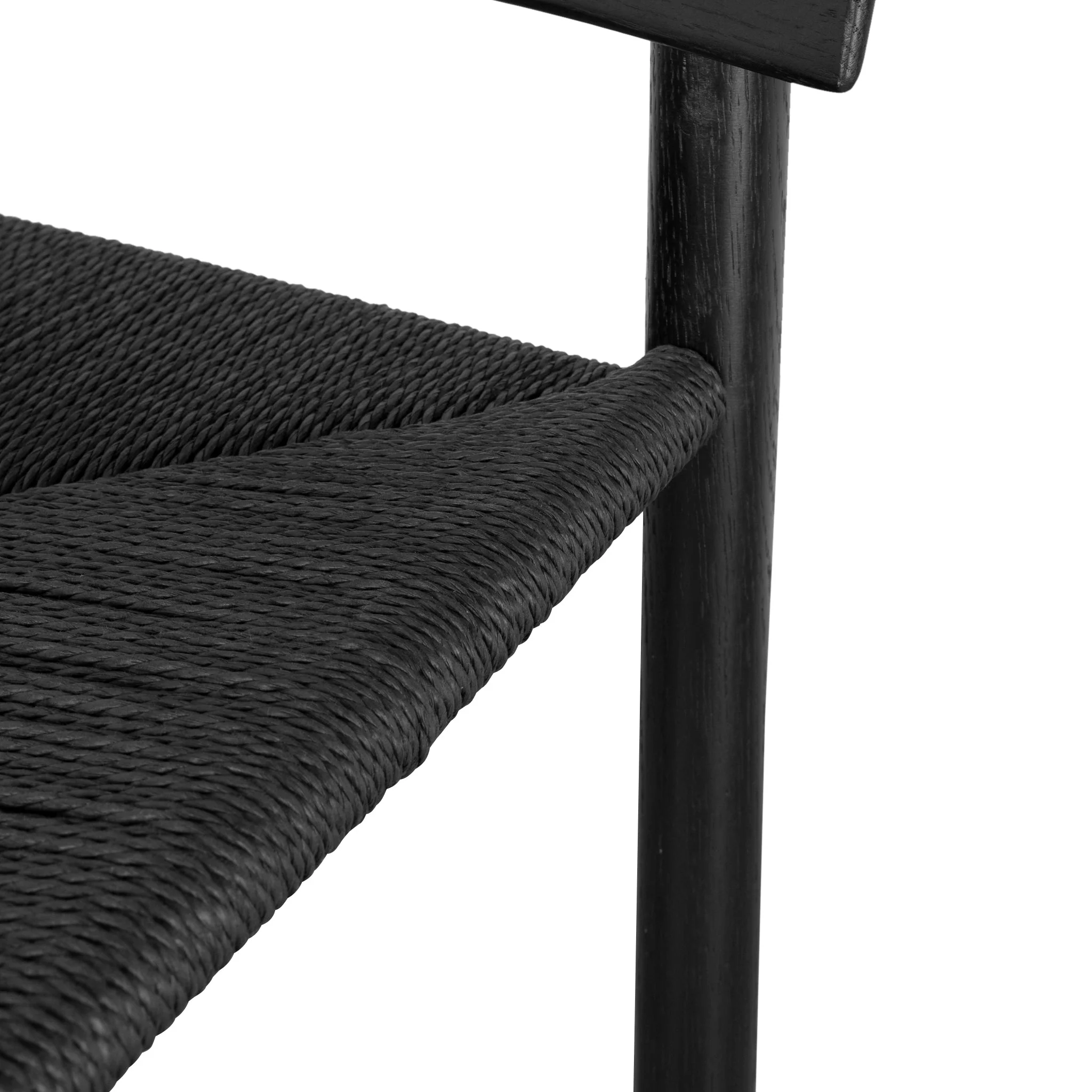 CBS8866-OW 65cm Bar Stool - Full Black with Back Rest - Image 7