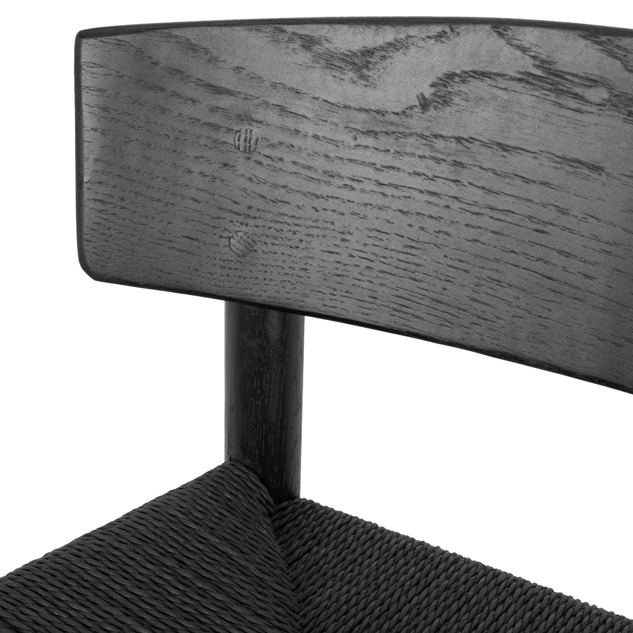 CBS8866-OW 65cm Bar Stool - Full Black with Back Rest - Image 8