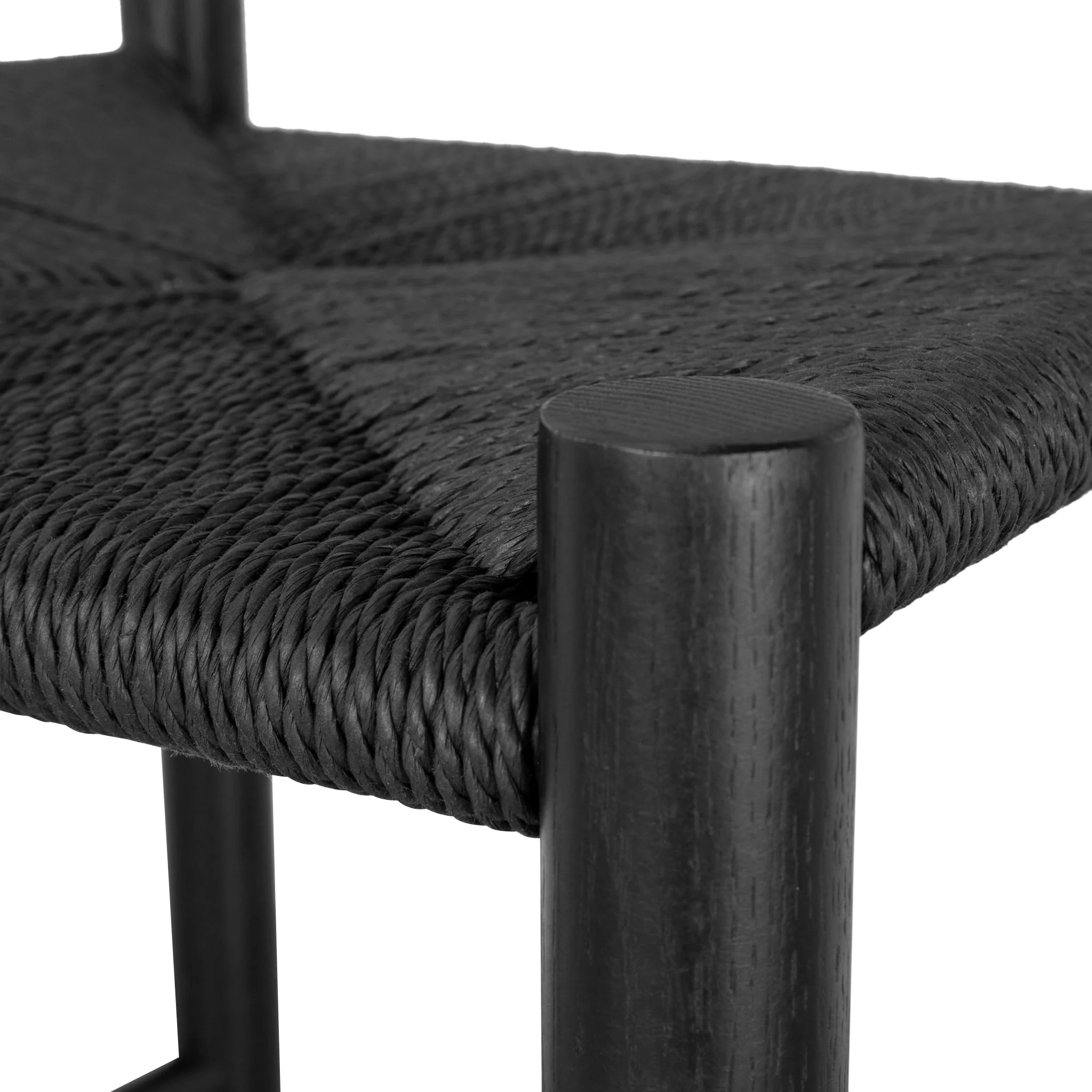 CBS8866-OW 65cm Bar Stool - Full Black with Back Rest - Image 9