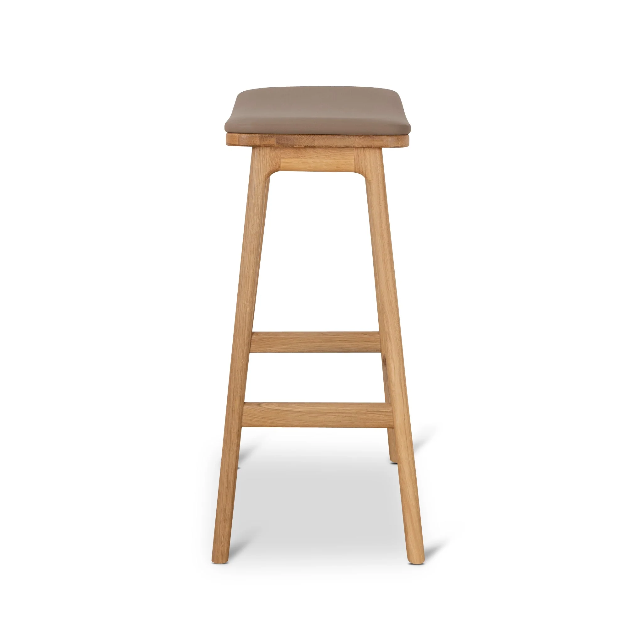 CBS8867-OW 67cm Natural Bar Stool - Mocha Brown - Image 3