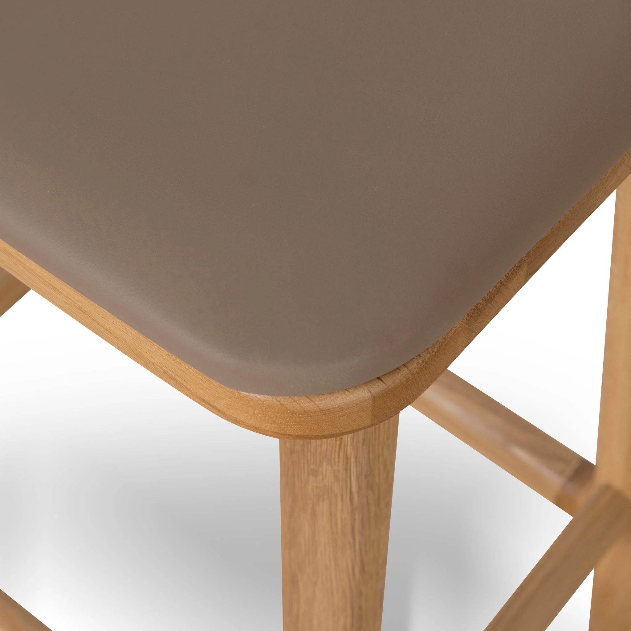 CBS8867-OW 67cm Natural Bar Stool - Mocha Brown - Image 6