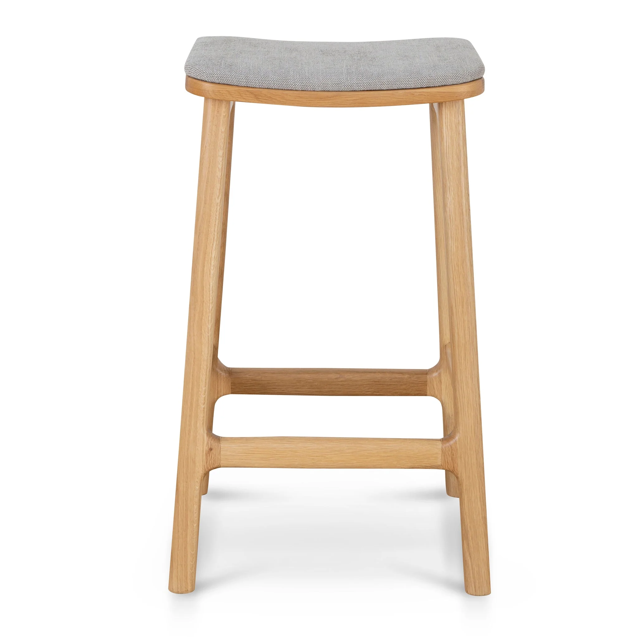 CBS8868-OW 67cm Natural Bar Stool - Grey - Image 2