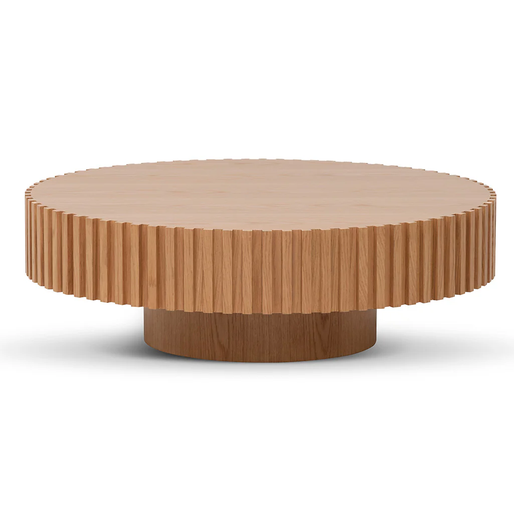 CCF6860-CN Oak Round Coffee Table - Natural - Image 2