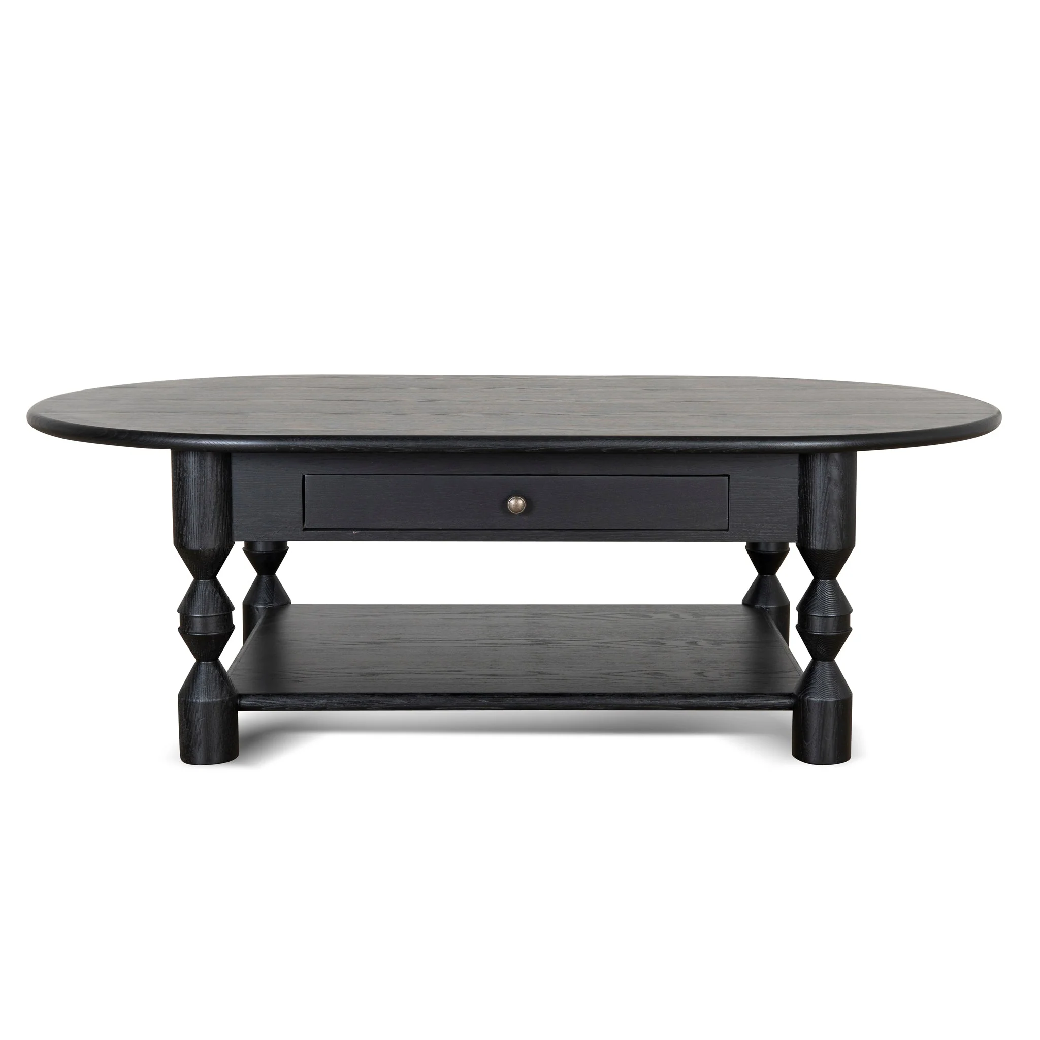 CCF10040-NI 1.4m Oval Coffee Table - Black - Image 2