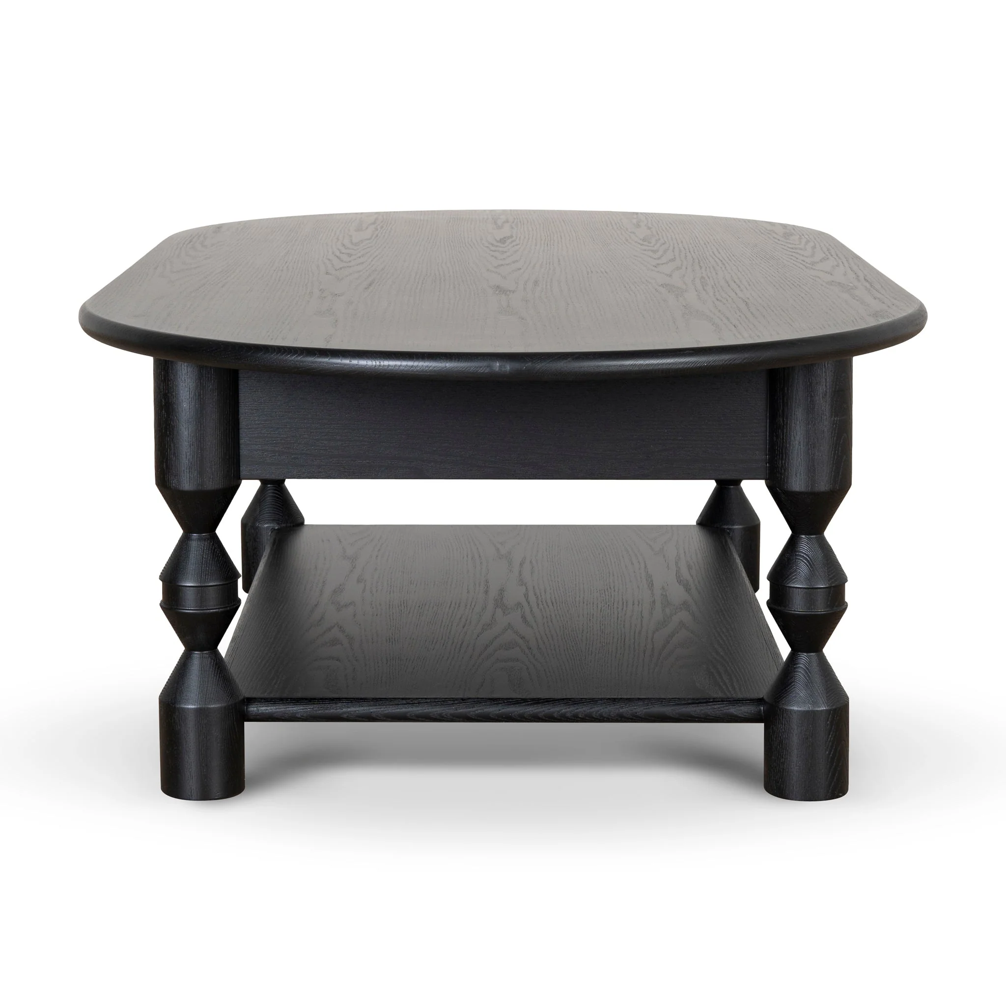 CCF10040-NI 1.4m Oval Coffee Table - Black - Image 7