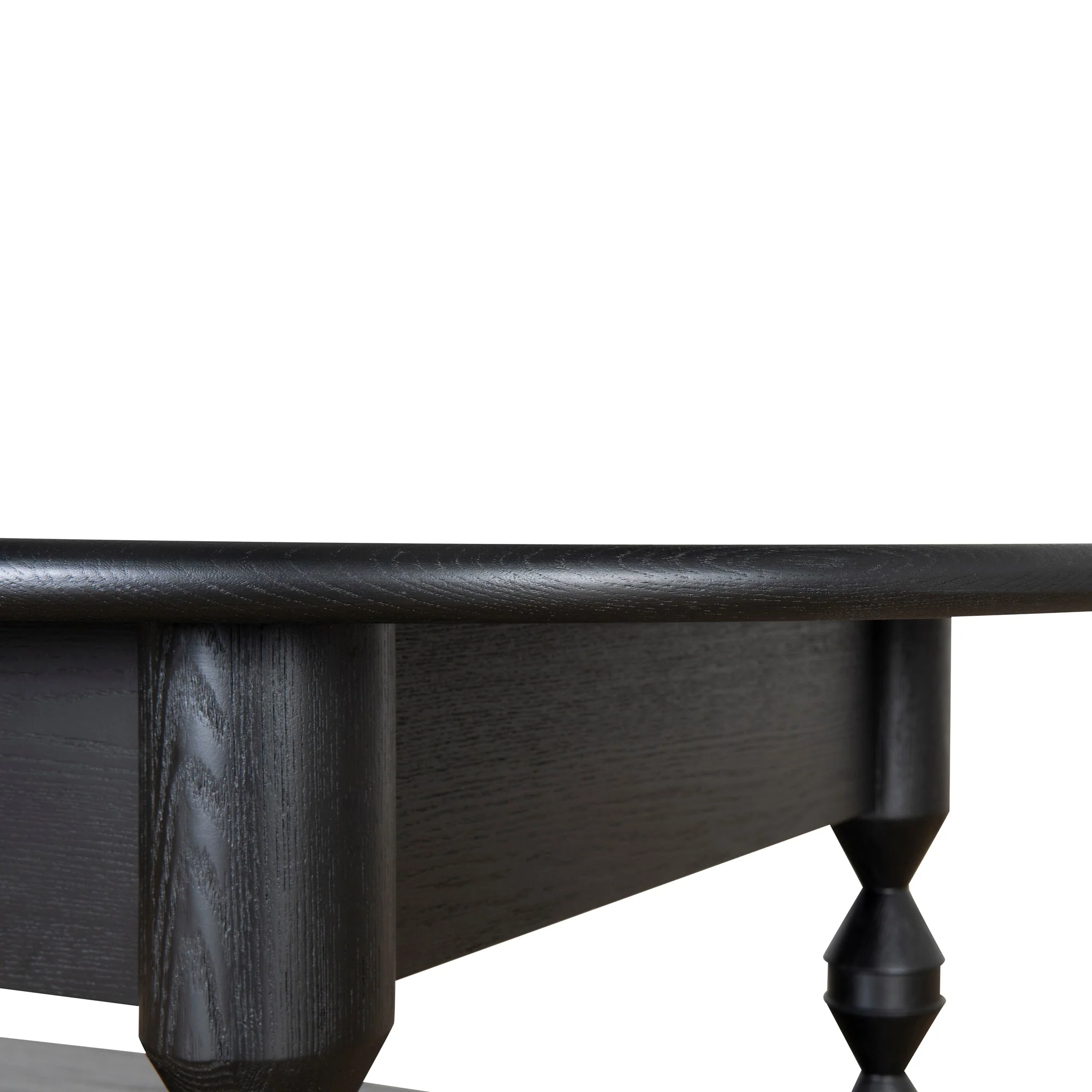 CCF10040-NI 1.4m Oval Coffee Table - Black - Image 8