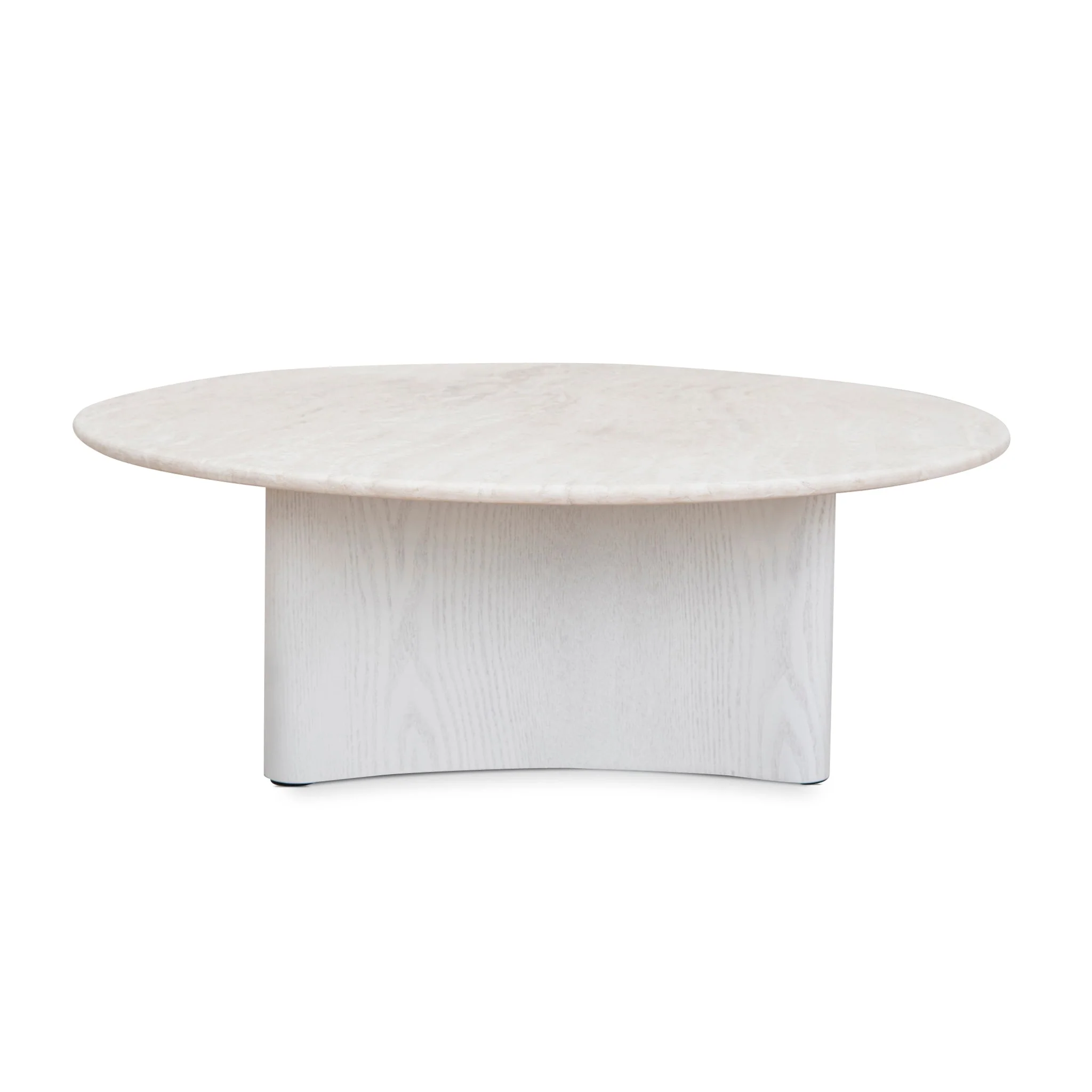 CCF10058-DW Nested Travertine Coffee Table - White - Image 5