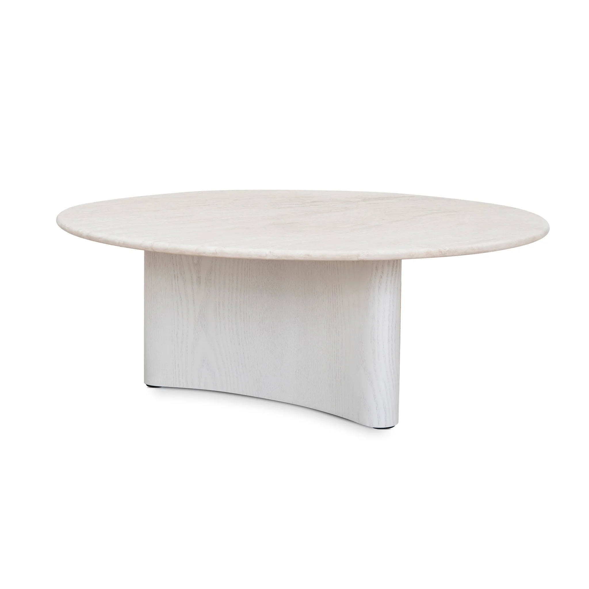 CCF10058-DW Nested Travertine Coffee Table - White - Image 6