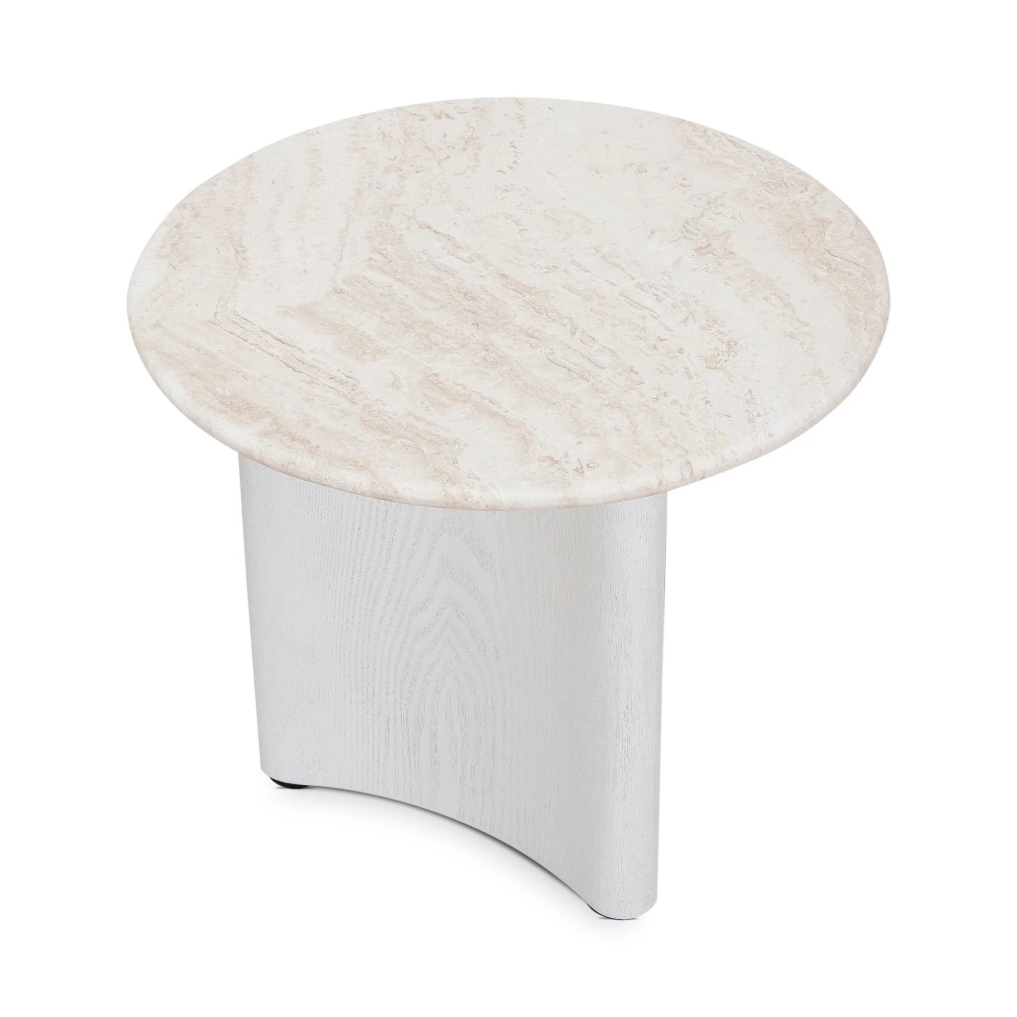 CCF10058-DW Nested Travertine Coffee Table - White - Image 7