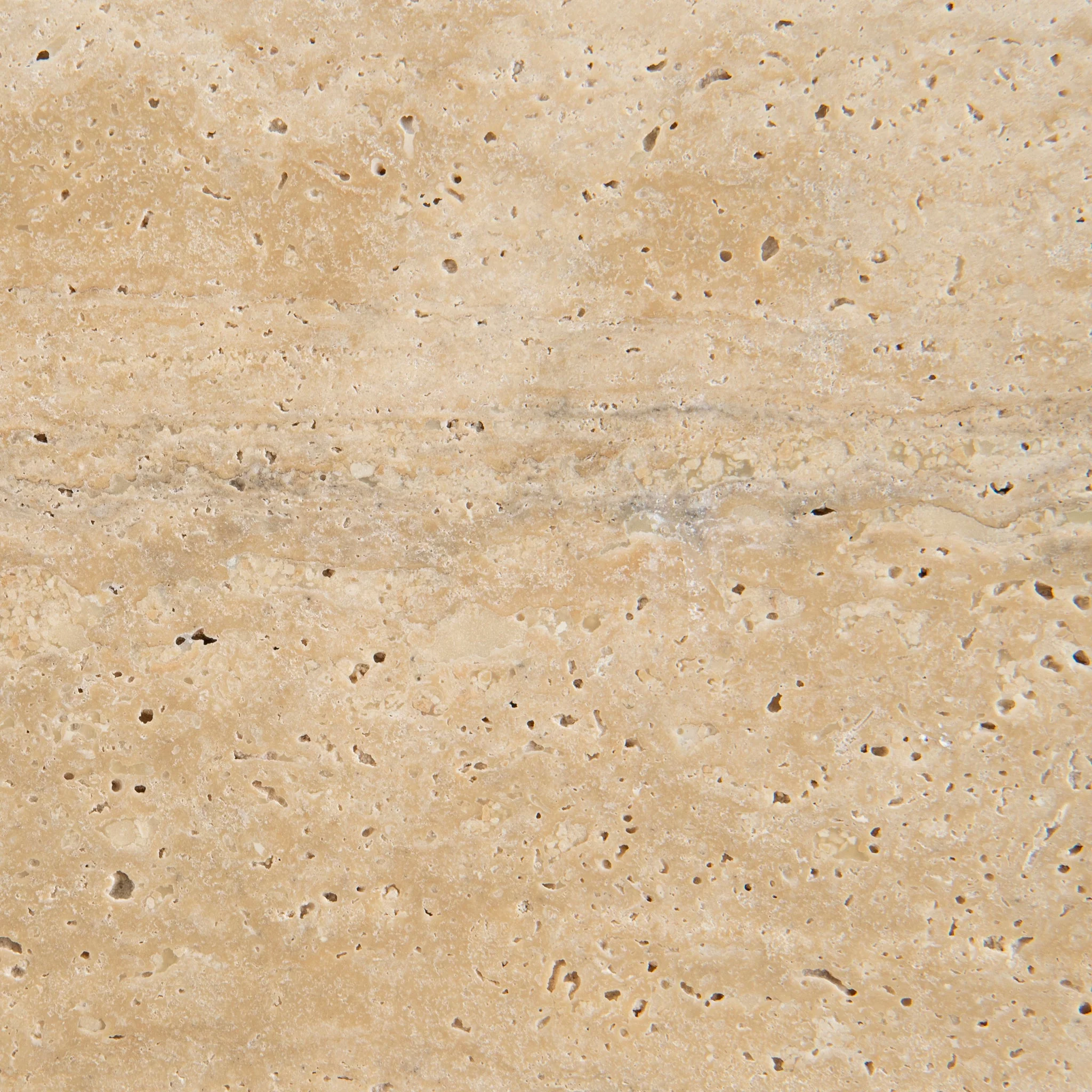 CCF10120-NI 90cm Round Travertine Coffee Table - Natural - Image 12