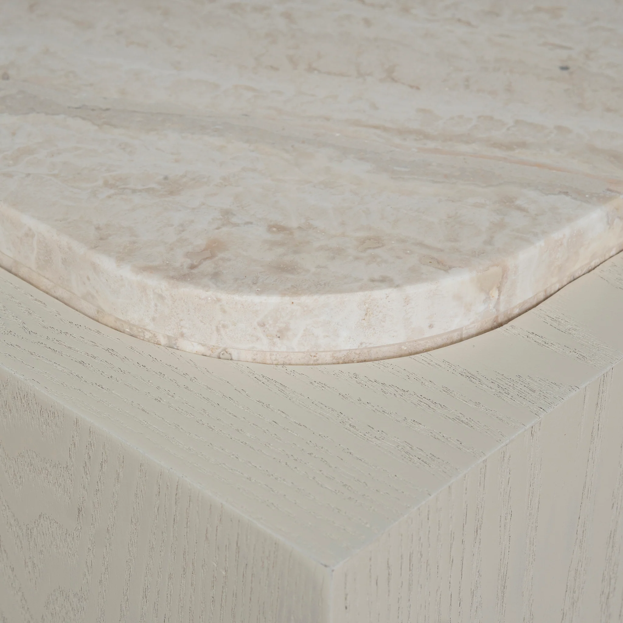 CCF10175-DW 1.26m Travertine Coffee Table - Ivory Oat - Image 9